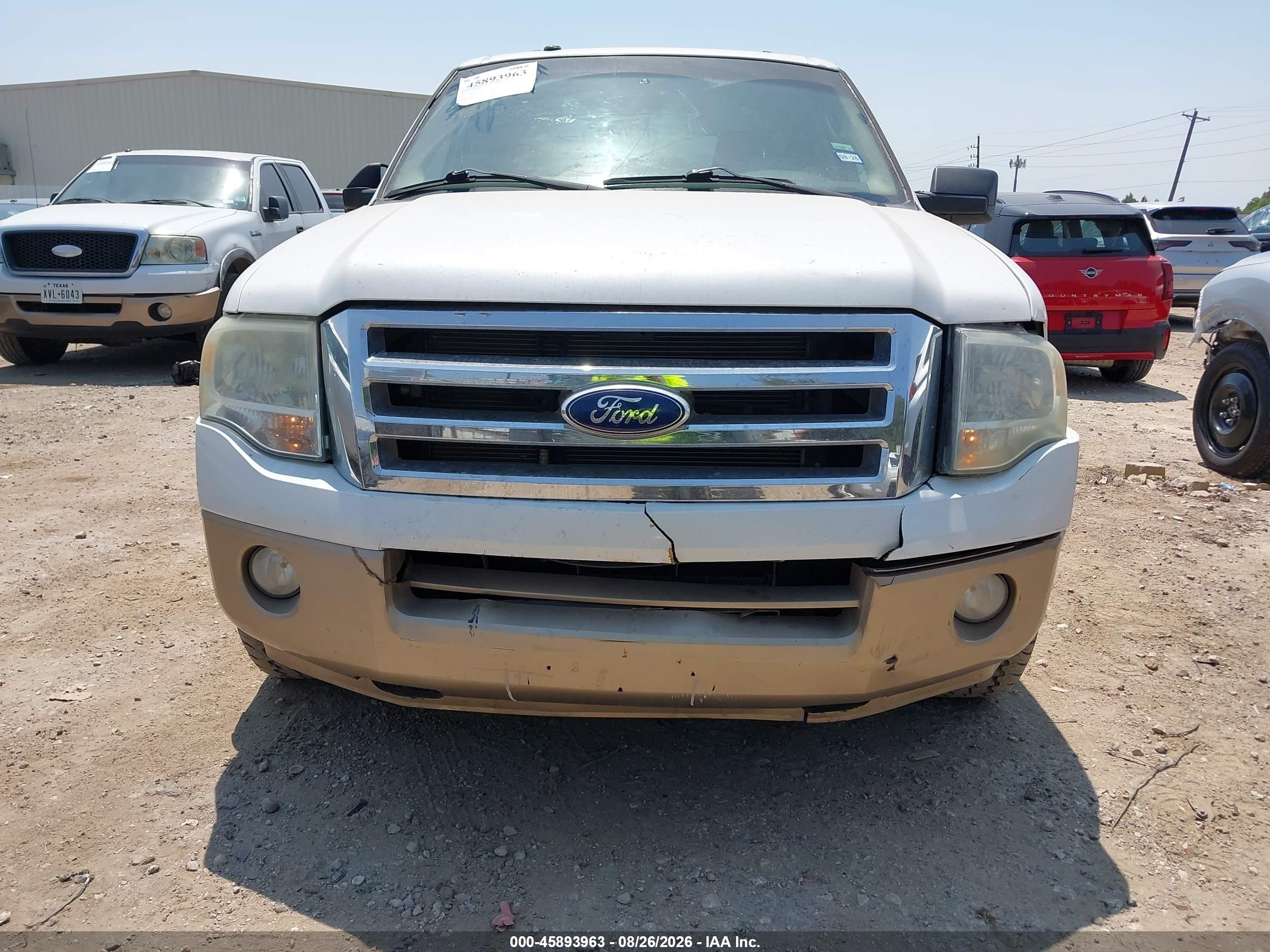 2013 Ford Expedition El Xlt White vin: 1FMJK1H55DEF66325
