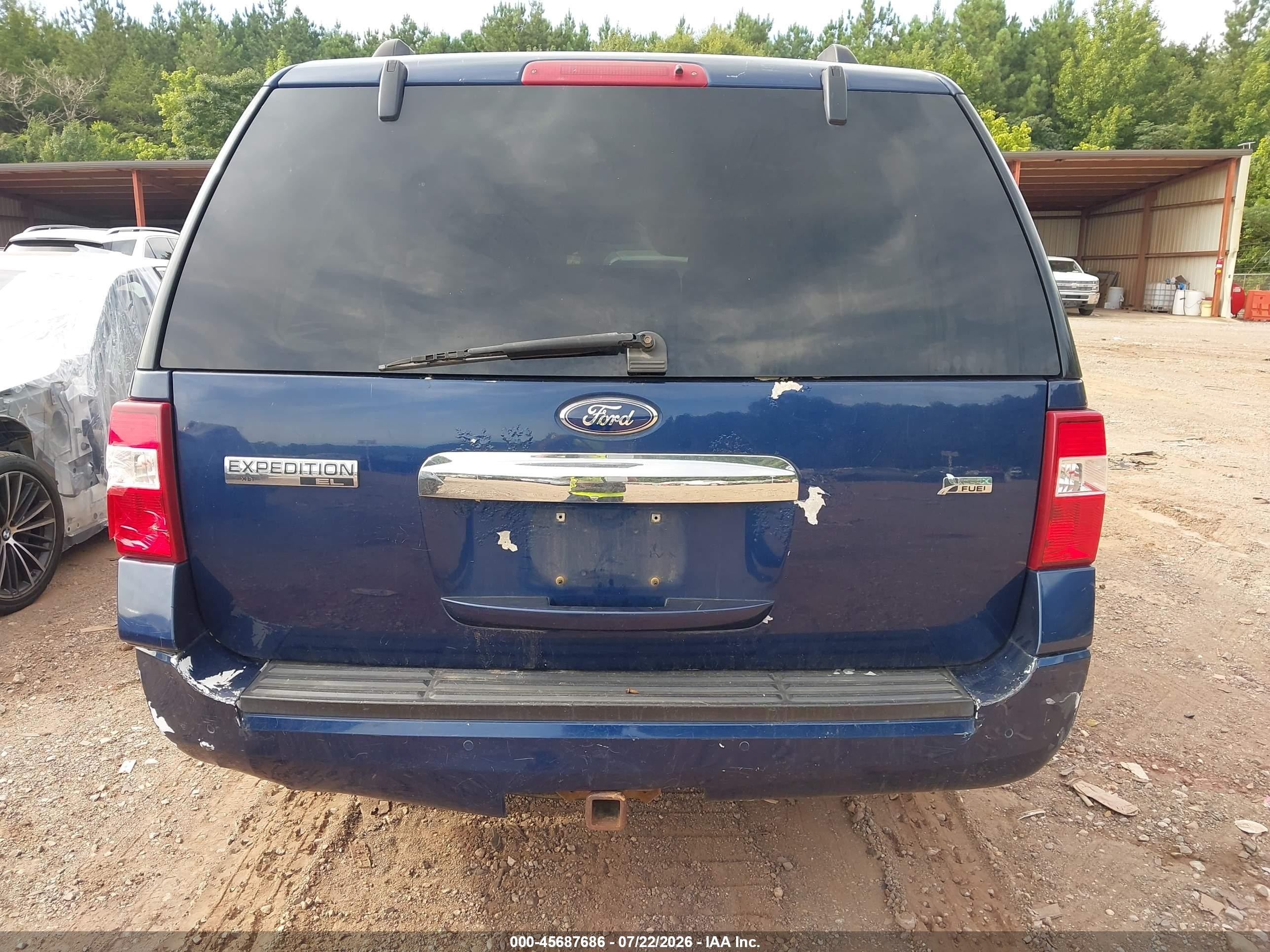 2012 Ford Expedition El Xlt Blue vin: 1FMJK1H56CEF02258