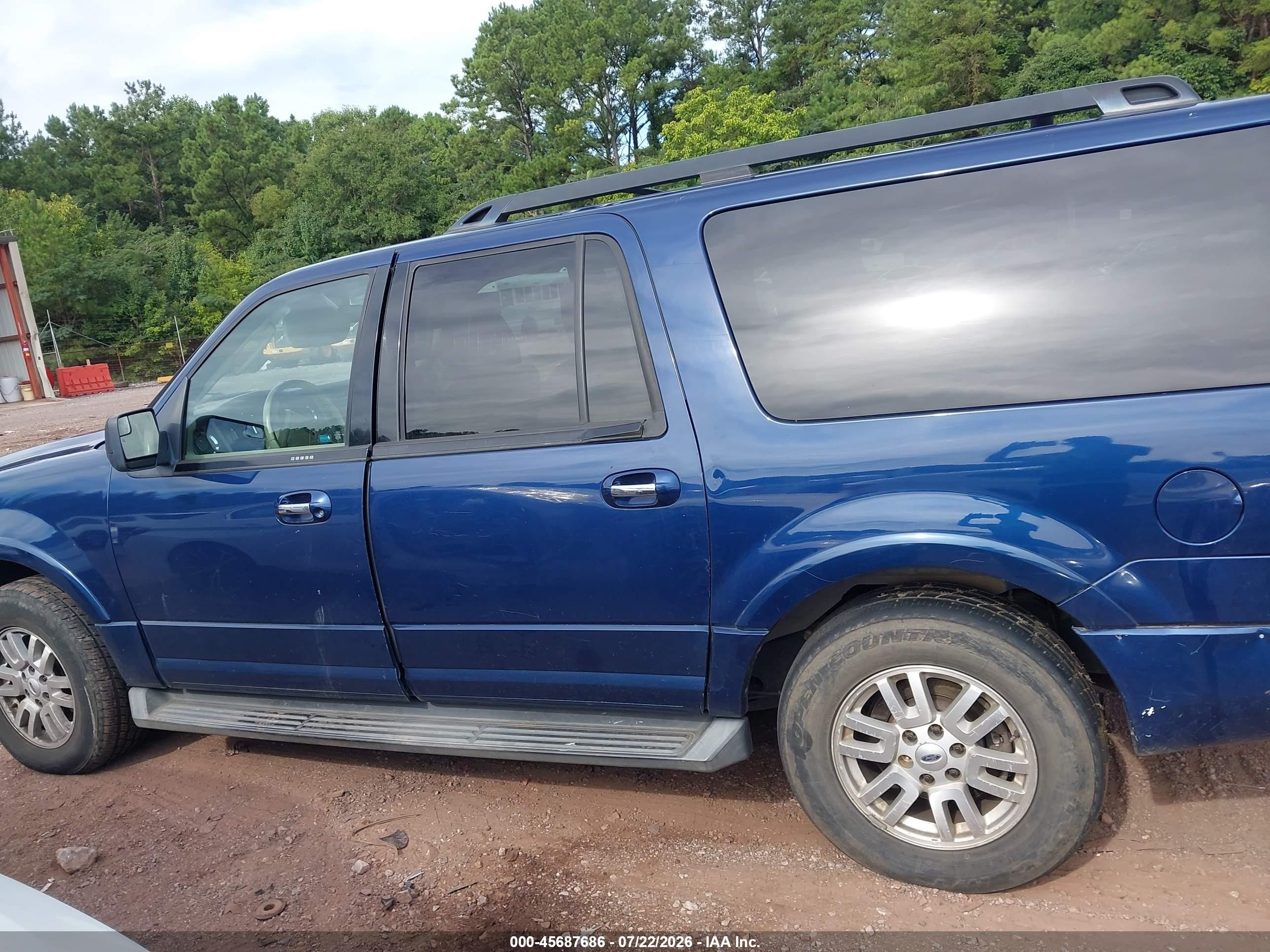 2012 Ford Expedition El Xlt Blue vin: 1FMJK1H56CEF02258