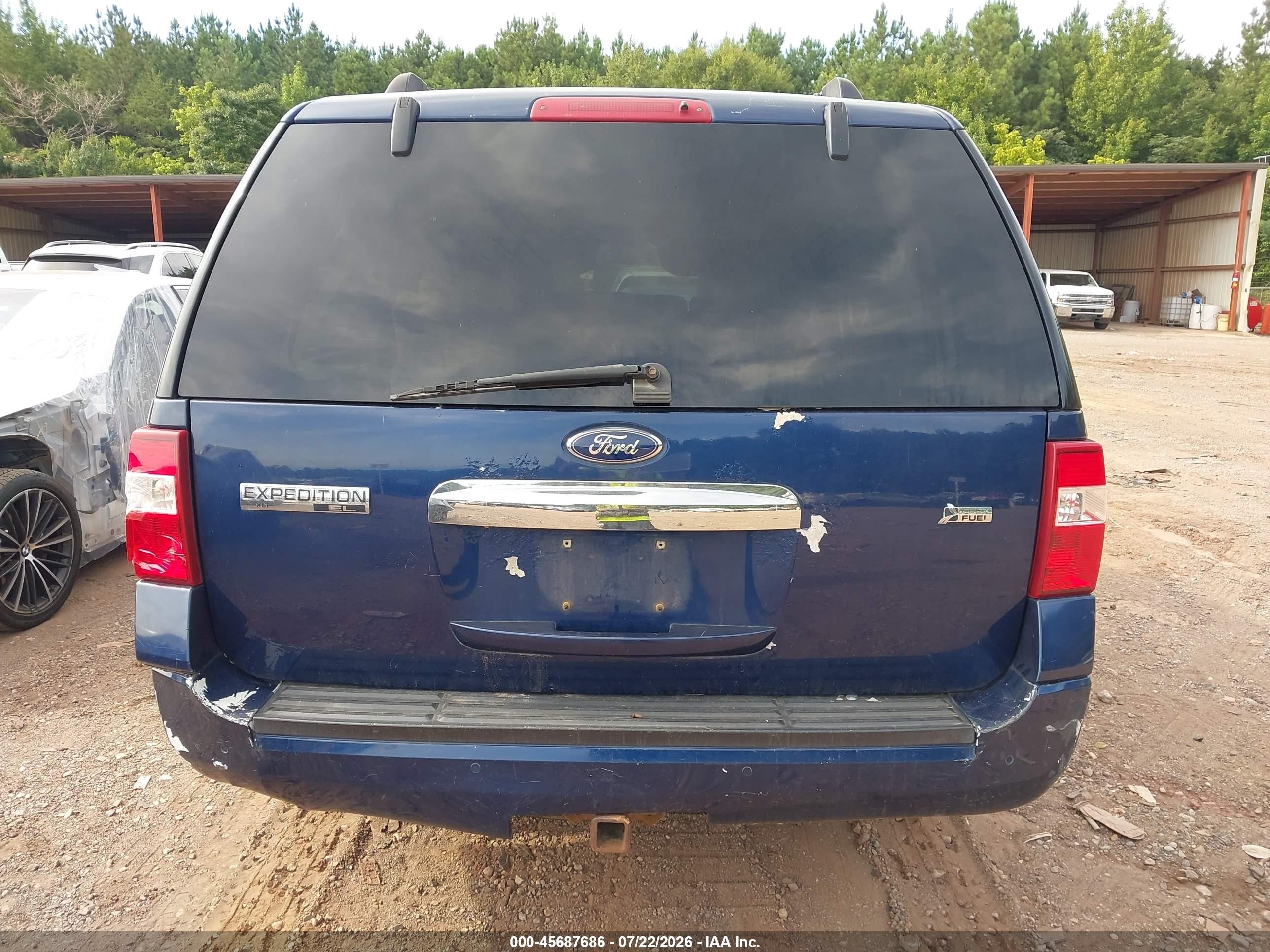 2012 Ford Expedition El Xlt Blue vin: 1FMJK1H56CEF02258