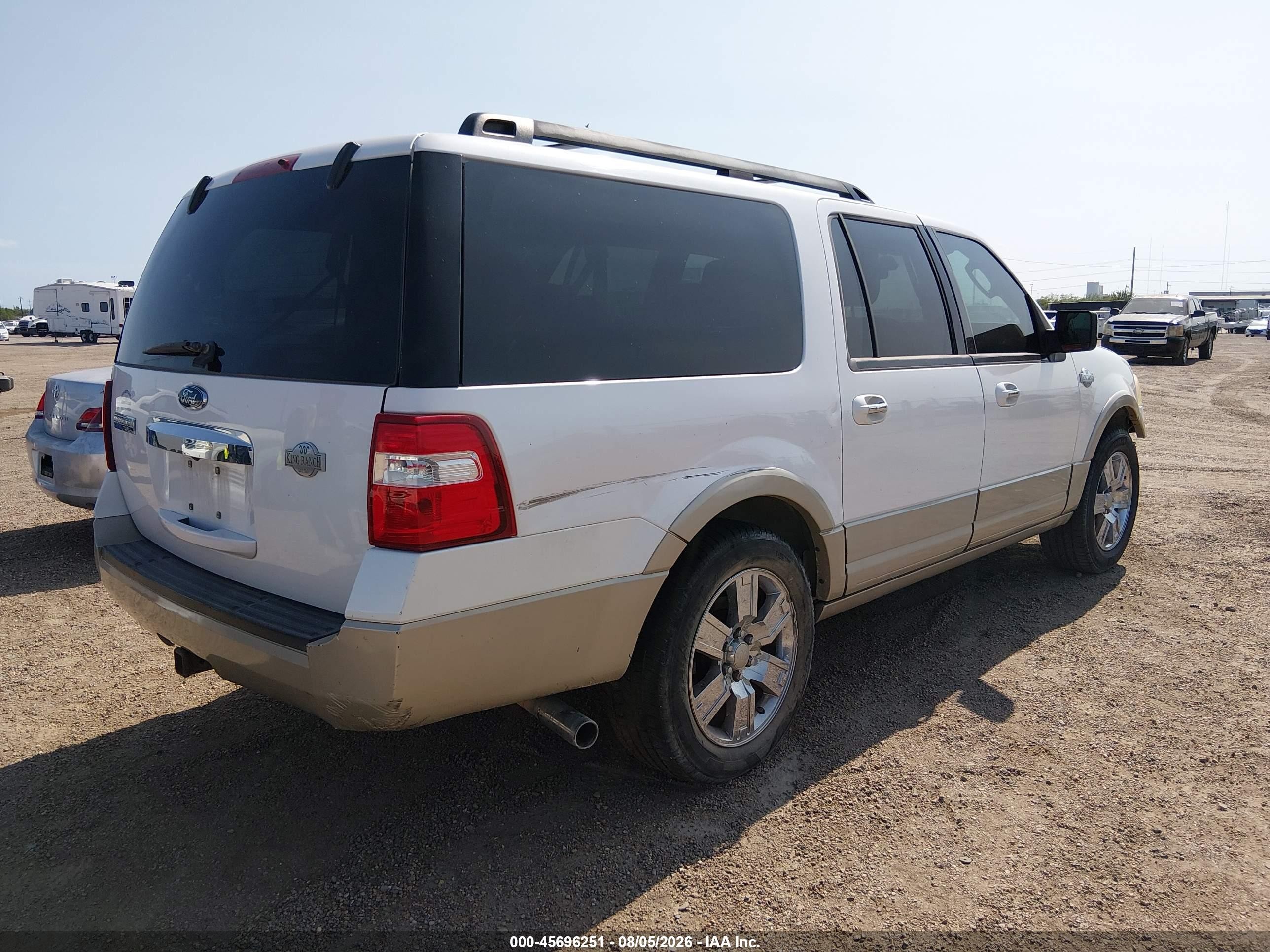 2010 Ford Expedition El King Ranch White vin: 1FMJK1H58AEA38581