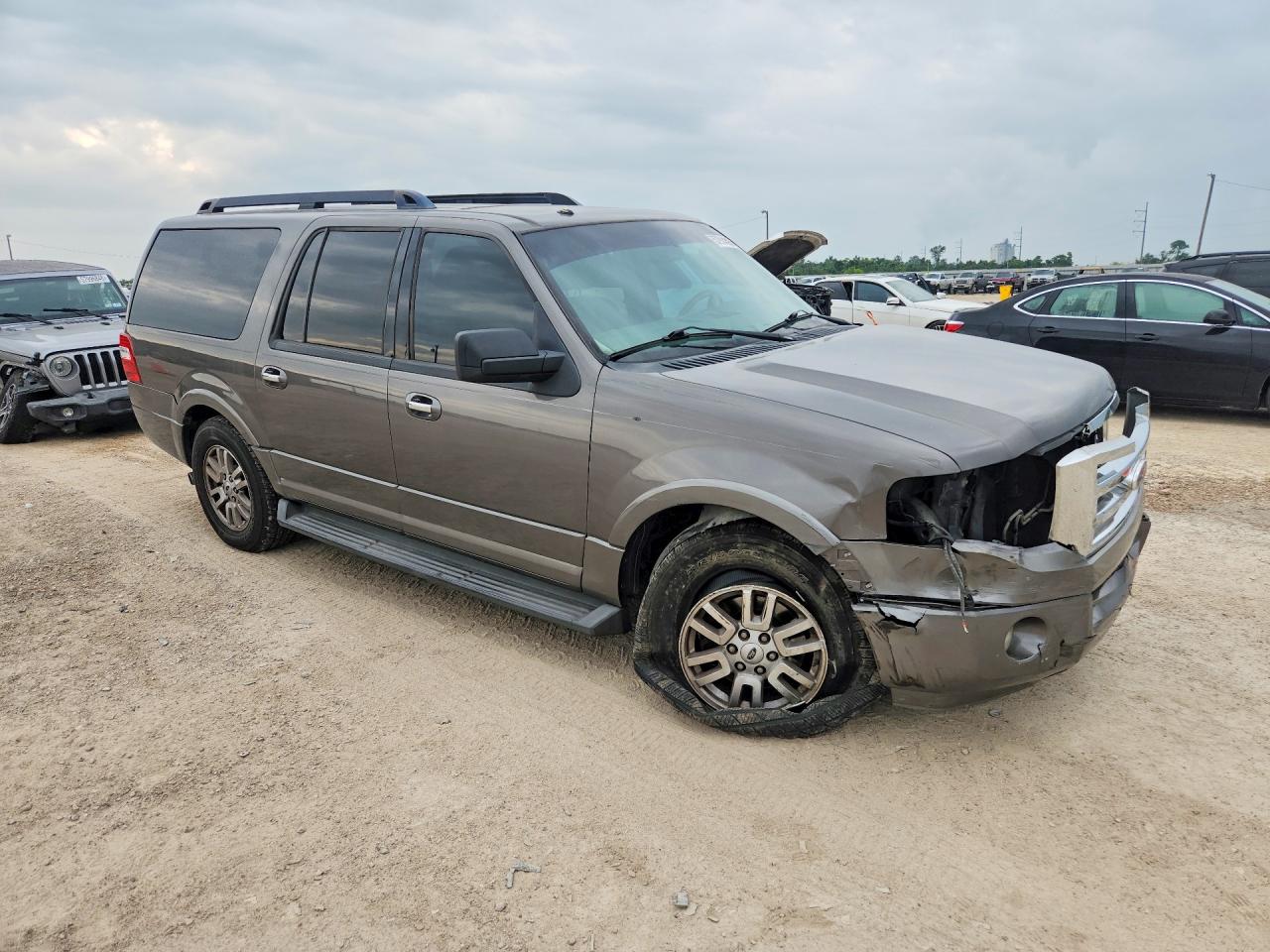 2014 Ford Expedition El Xlt Gray vin: 1FMJK1H58EEF02507