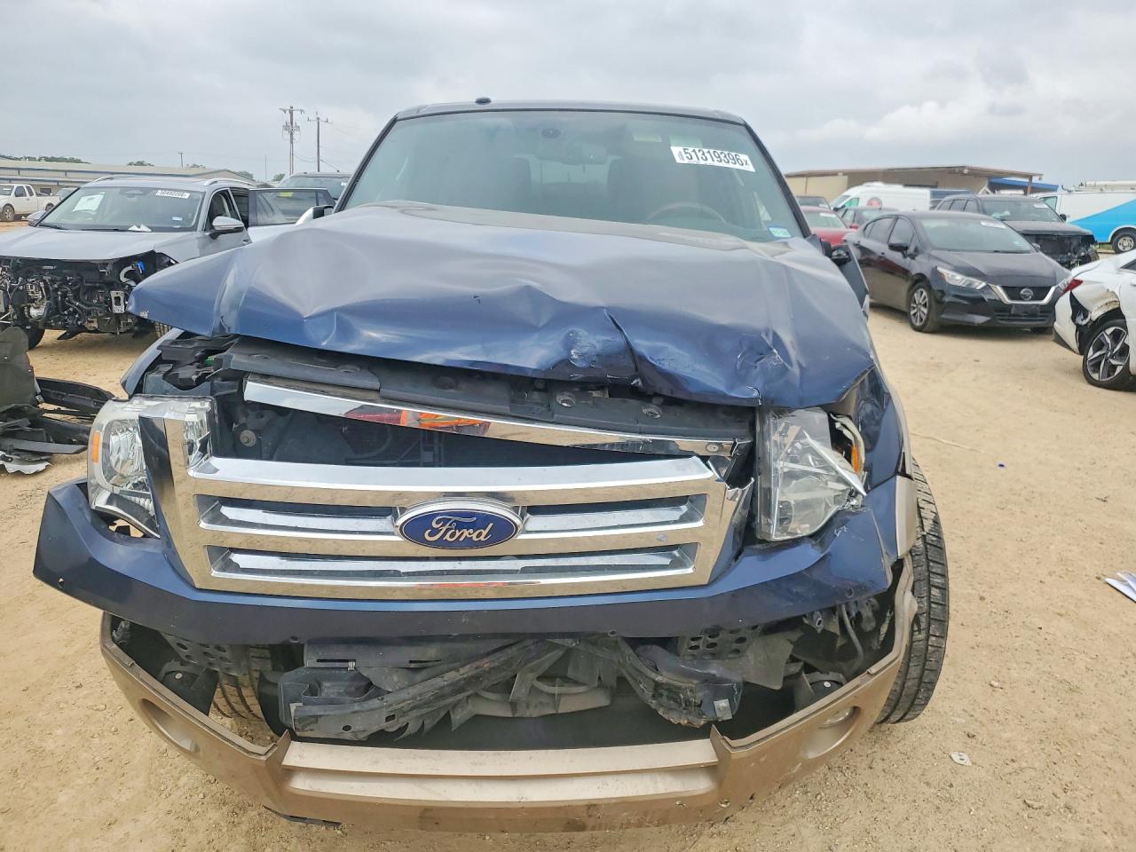 2013 Ford Expedition El Xlt Blue vin: 1FMJK1H59DEF58700