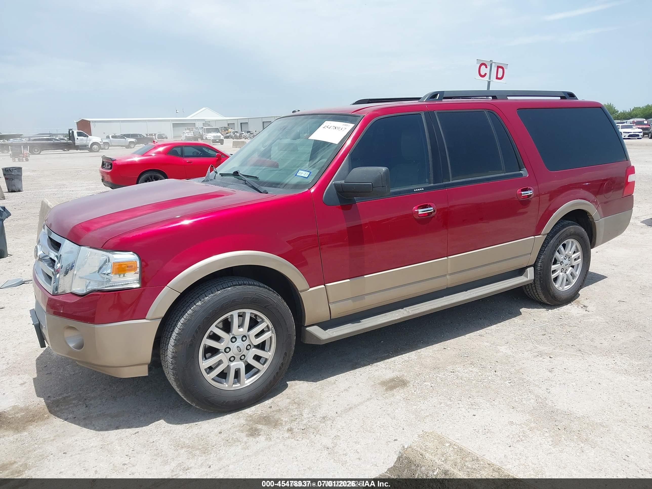 2013 Ford Expedition El King Ranch/xlt Maroon vin: 1FMJK1H59DEF63525