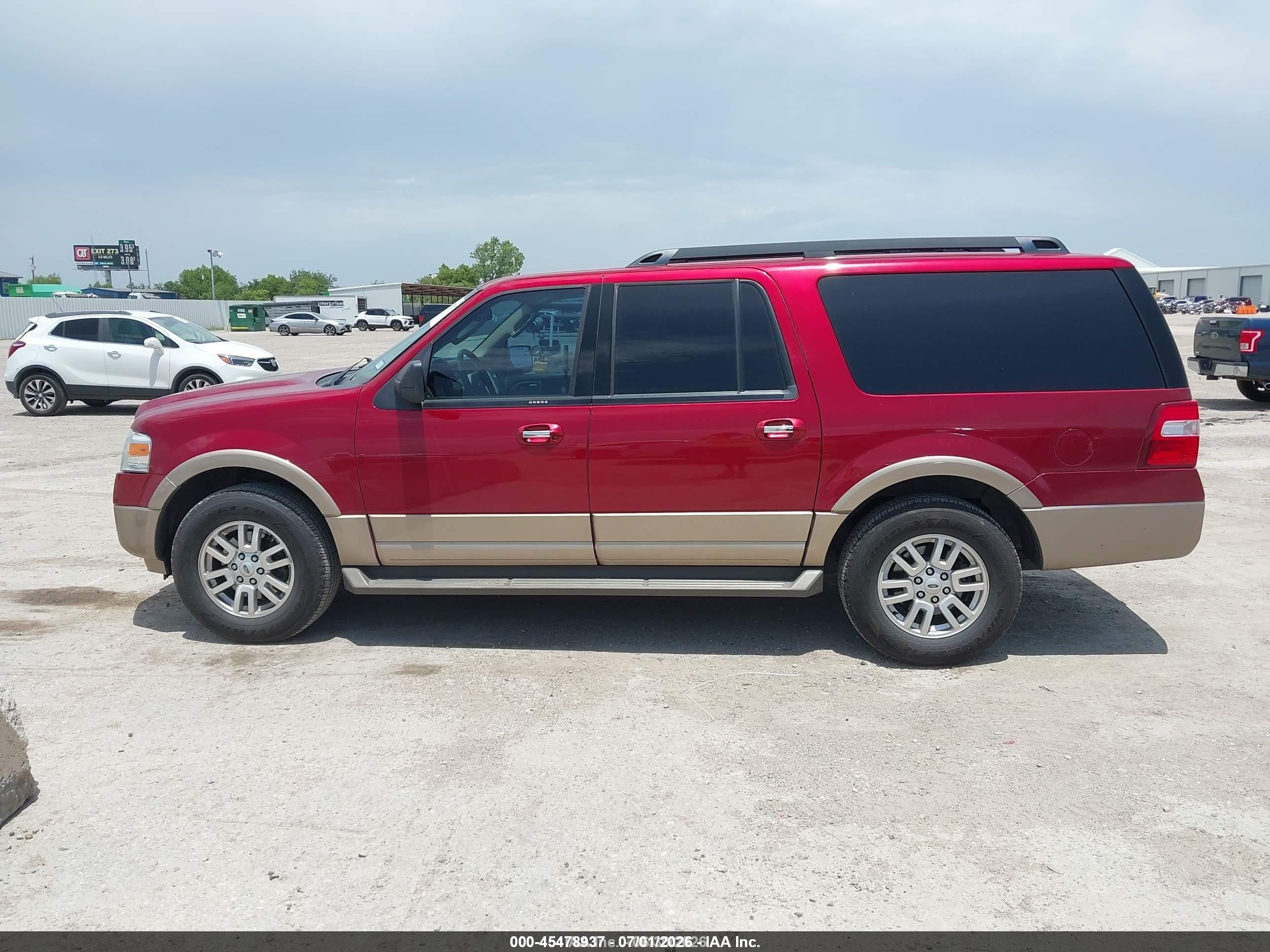 2013 Ford Expedition El King Ranch/xlt Maroon vin: 1FMJK1H59DEF63525