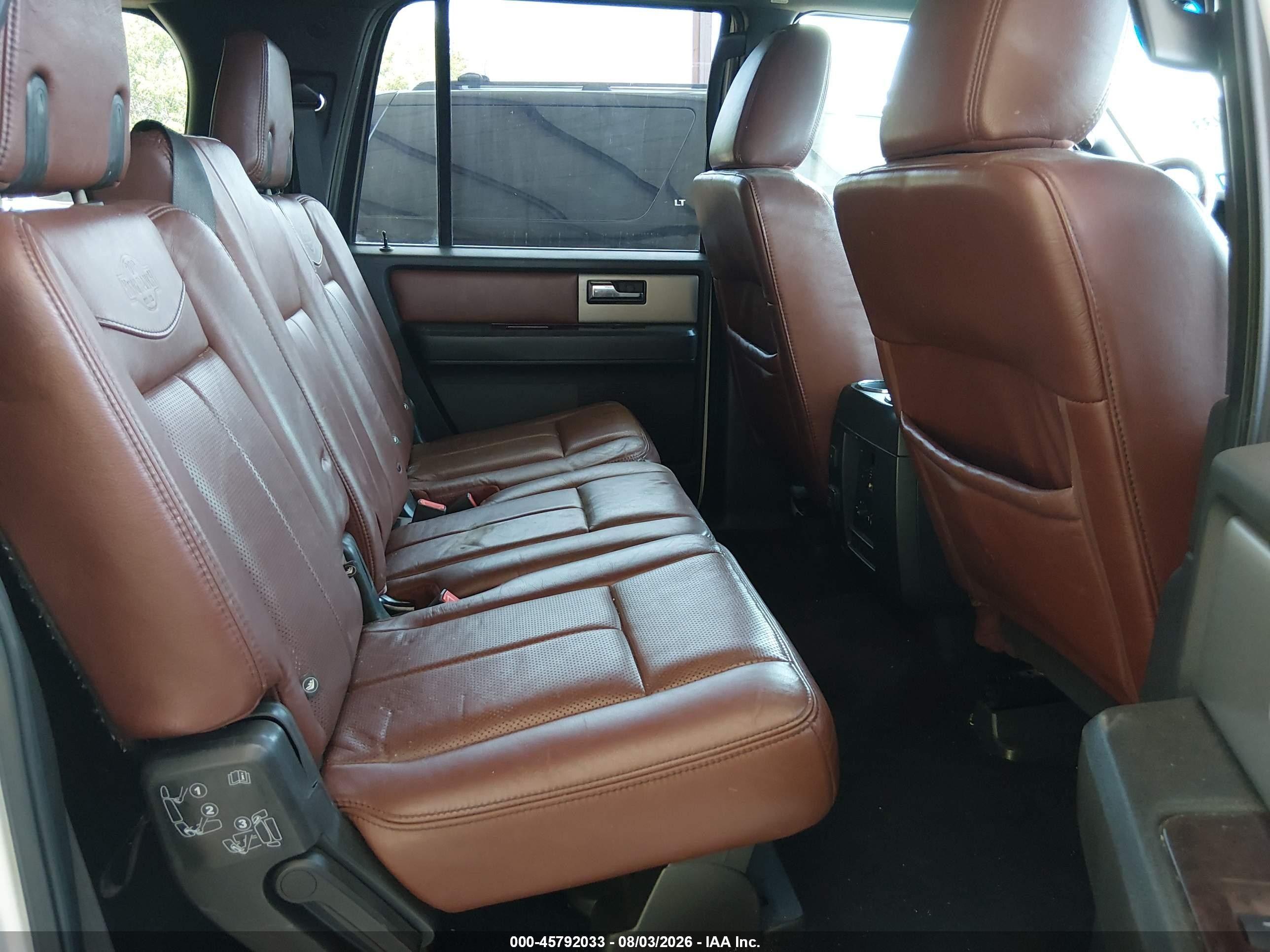2014 Ford Expedition El King Ranch White vin: 1FMJK1H5XEEF32494
