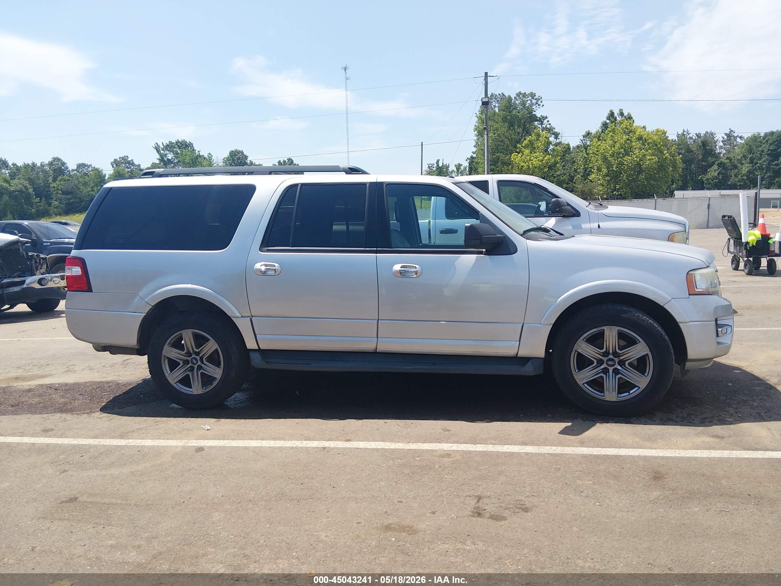 2015 Ford Expedition El Xlt Silver vin: 1FMJK1HT4FEF44835