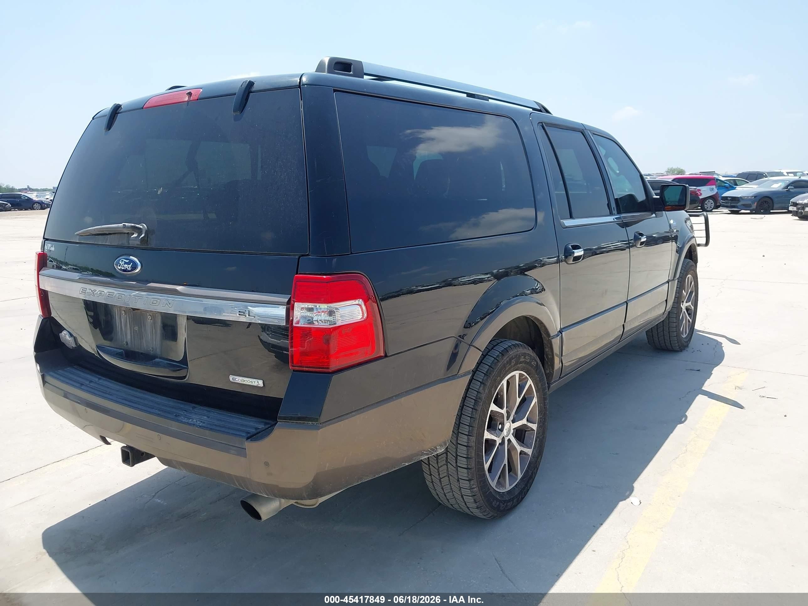 2015 Ford Expedition El King Ranch Black vin: 1FMJK1HT6FEF12954