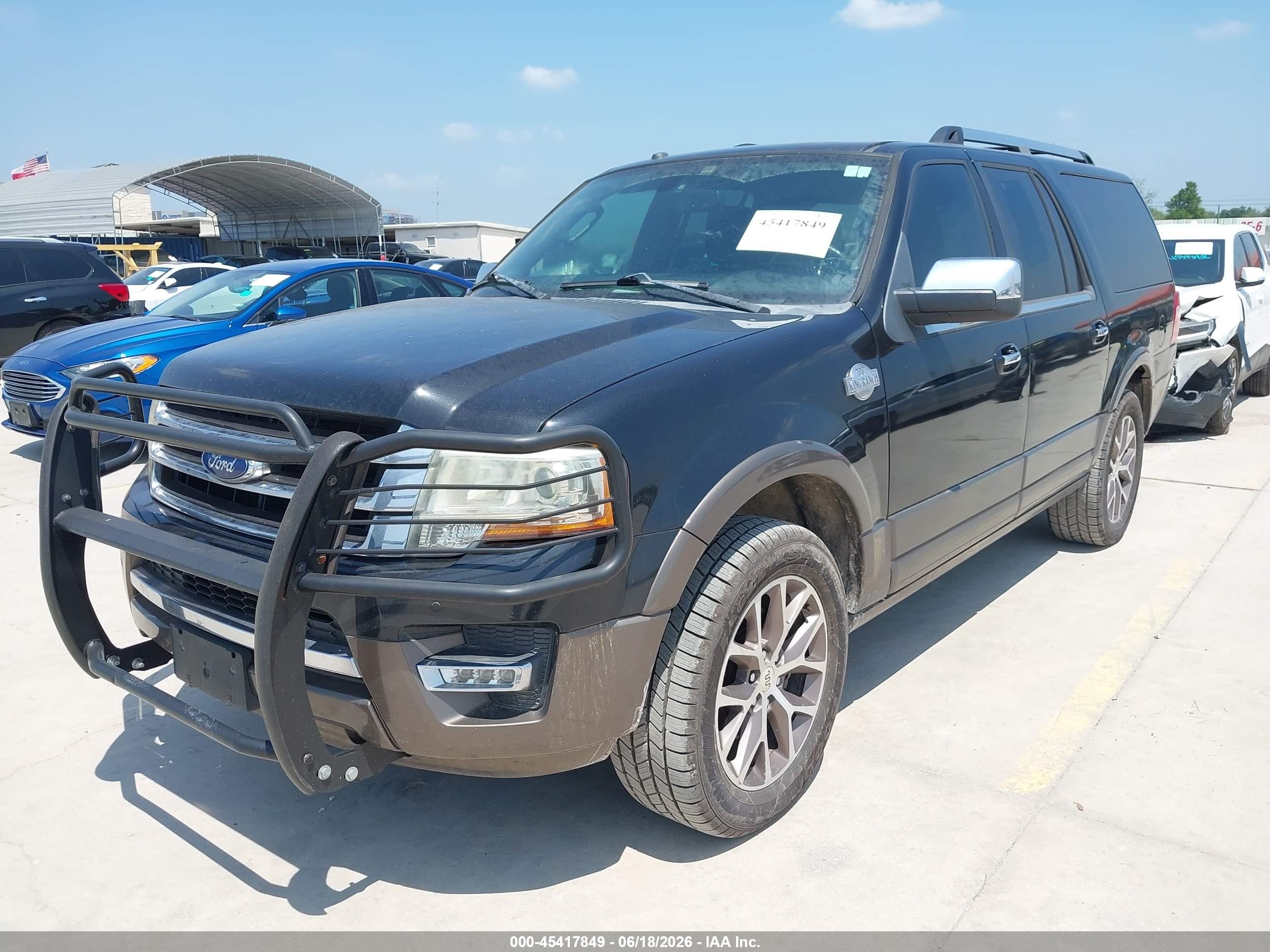 2015 Ford Expedition El King Ranch Black vin: 1FMJK1HT6FEF12954