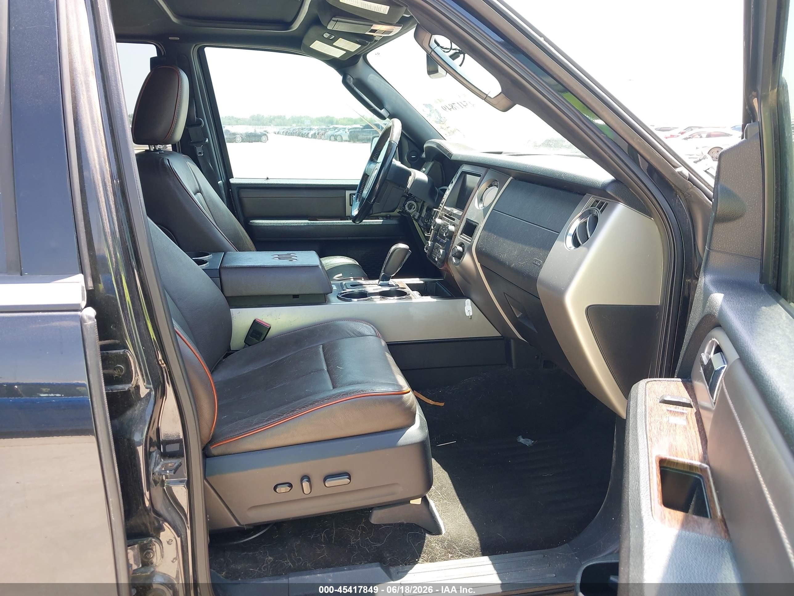 2015 Ford Expedition El King Ranch Black vin: 1FMJK1HT6FEF12954