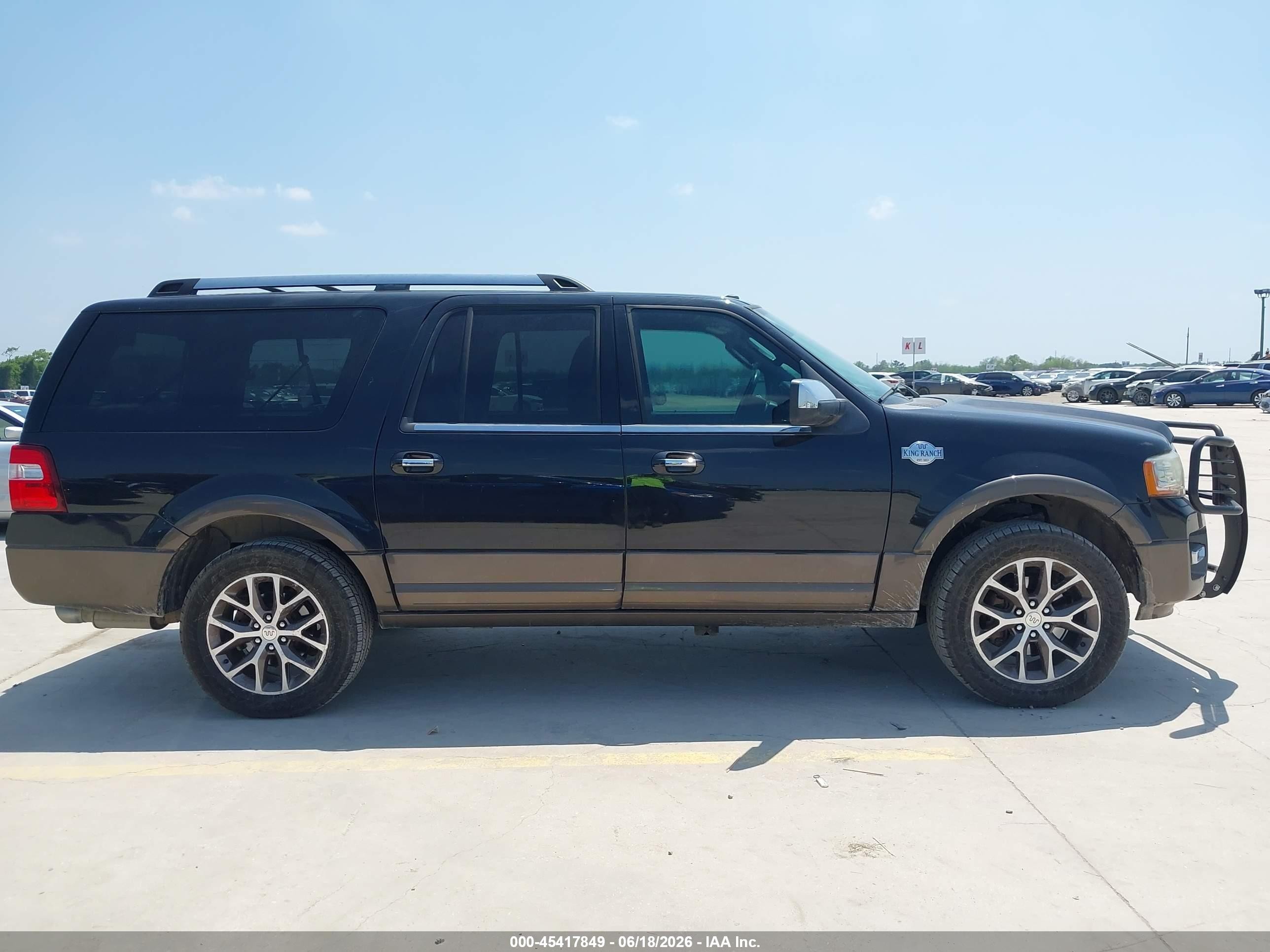2015 Ford Expedition El King Ranch Black vin: 1FMJK1HT6FEF12954