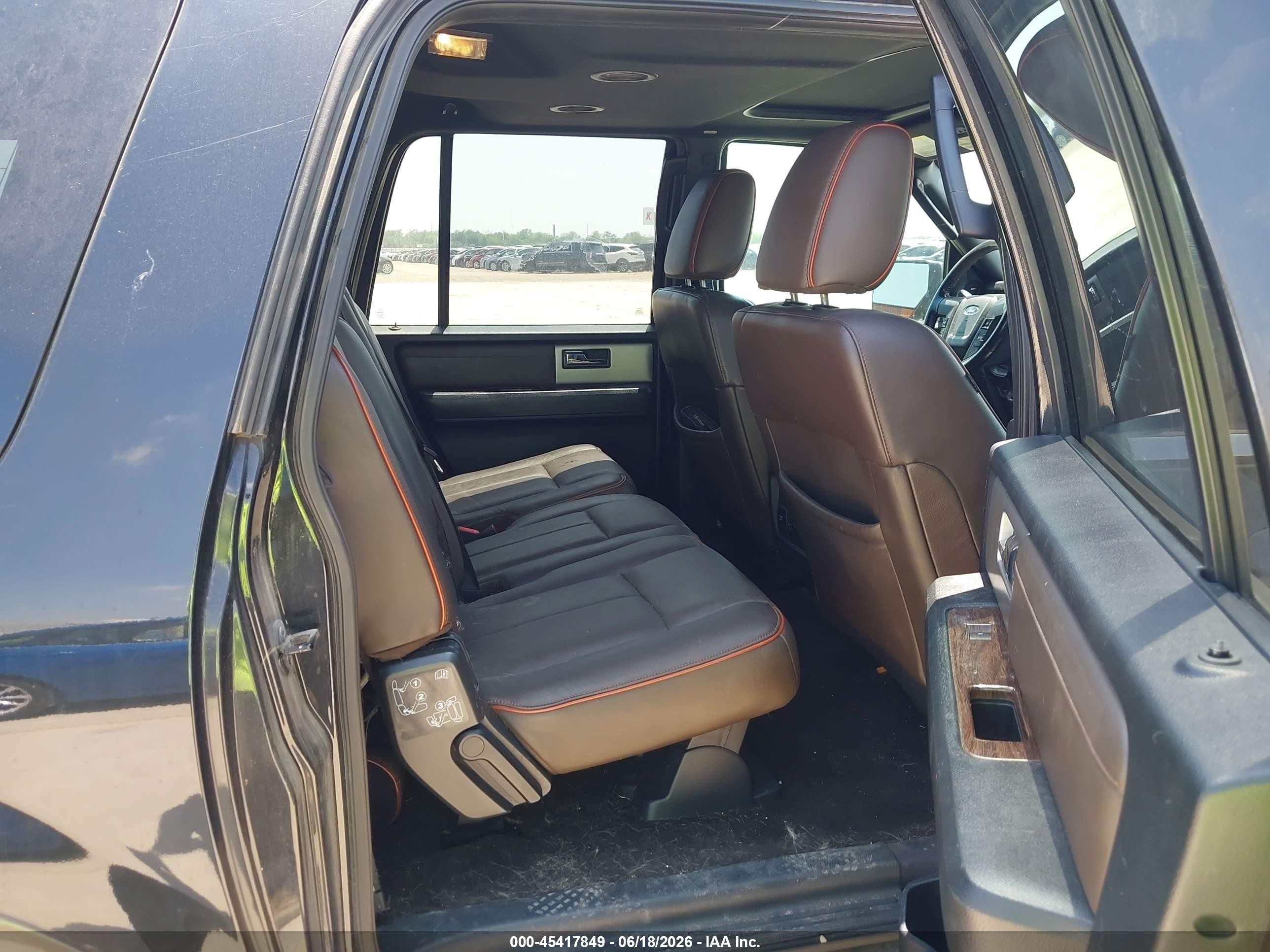 2015 Ford Expedition El King Ranch Black vin: 1FMJK1HT6FEF12954
