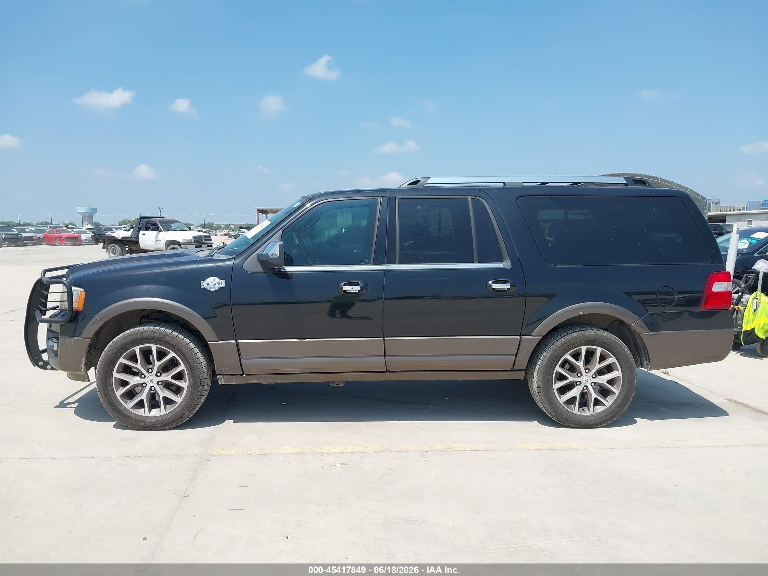 2015 Ford Expedition El King Ranch Black vin: 1FMJK1HT6FEF12954