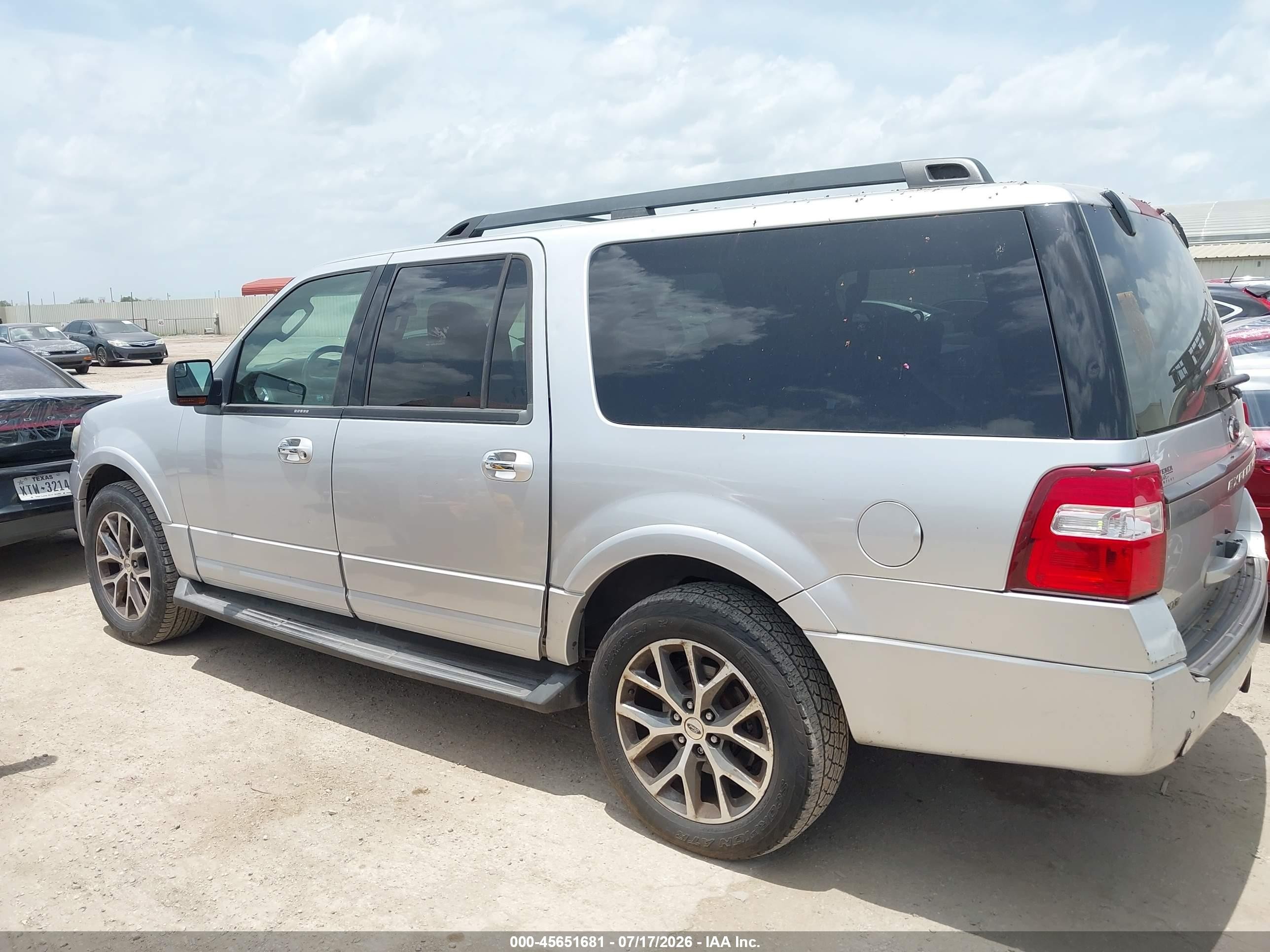 2015 Ford Expedition El Xlt Silver vin: 1FMJK1HT6FEF31729