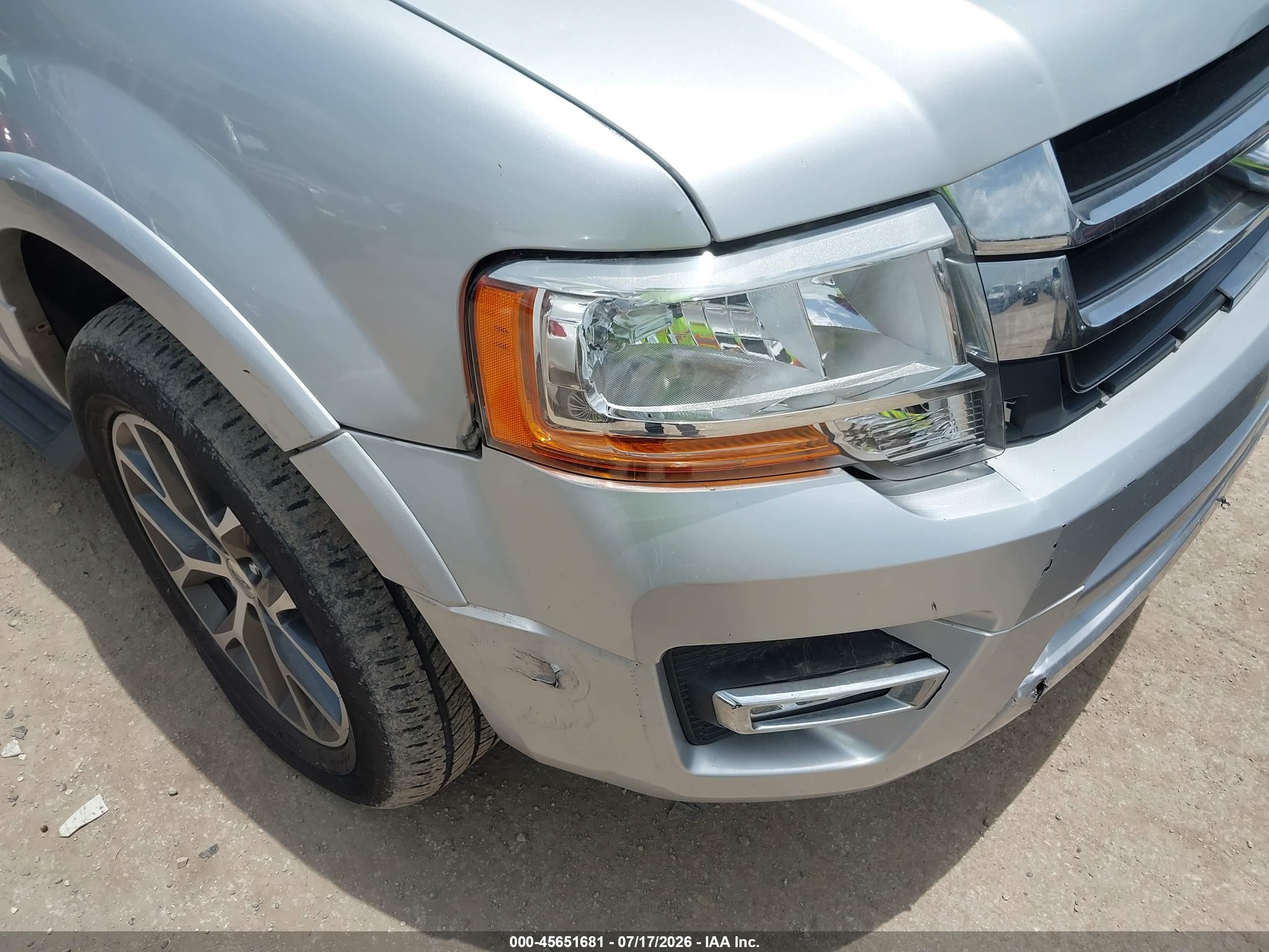 2015 Ford Expedition El Xlt Silver vin: 1FMJK1HT6FEF31729