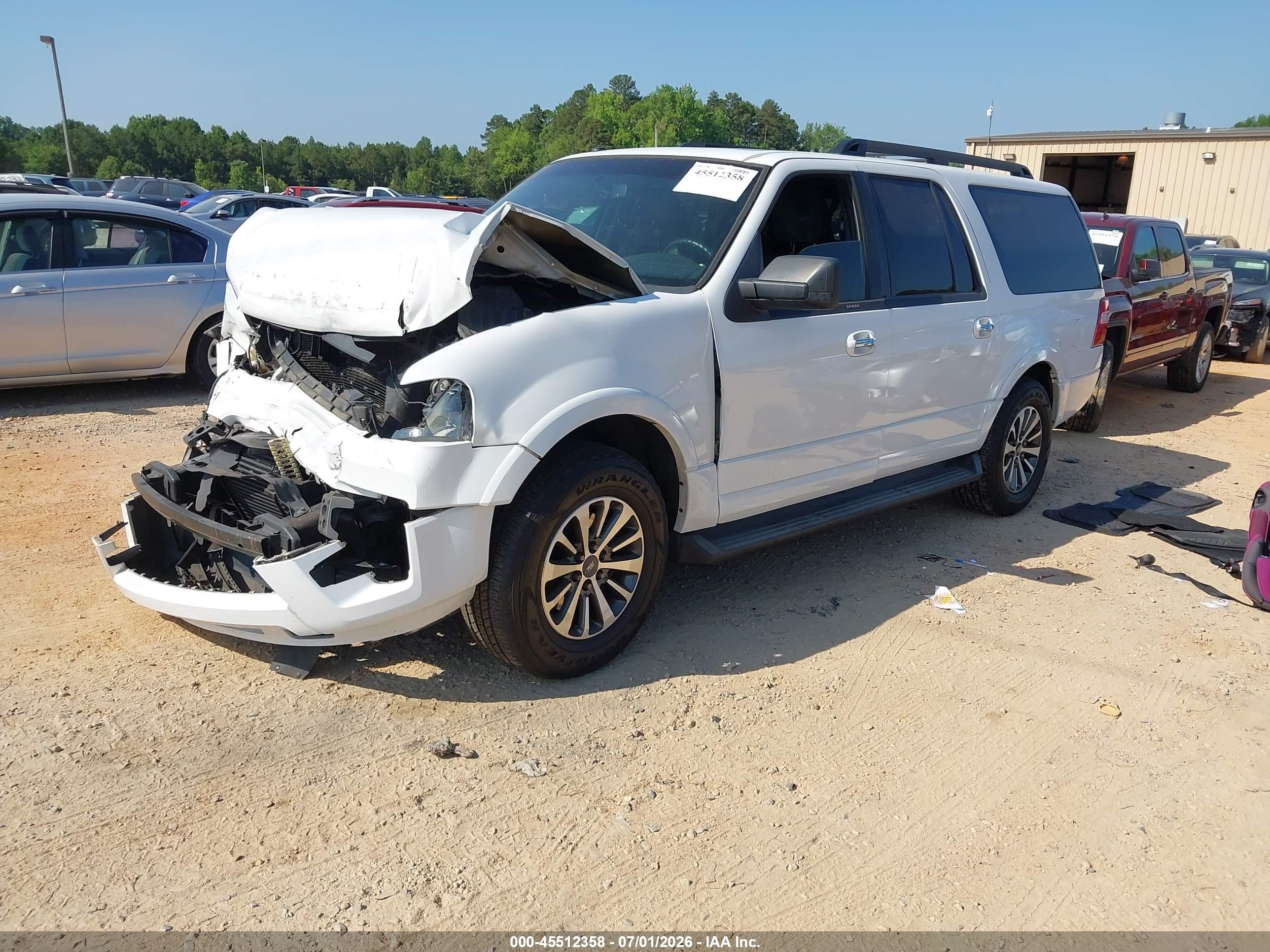 2015 Ford Expedition El King Ranch/xlt White vin: 1FMJK1HT8FEF04595