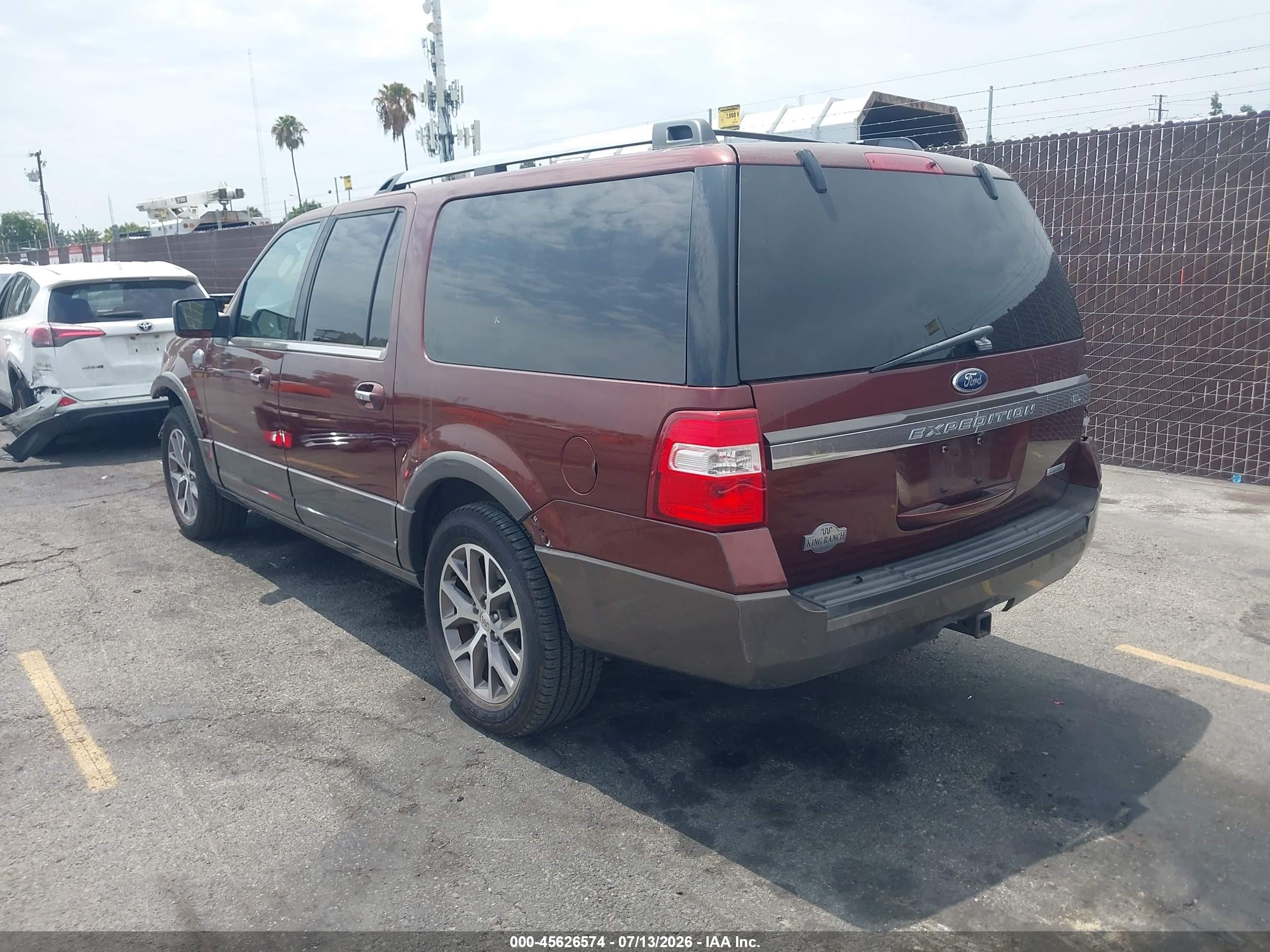 2015 Ford Expedition El King Ranch Maroon vin: 1FMJK1HT8FEF26600