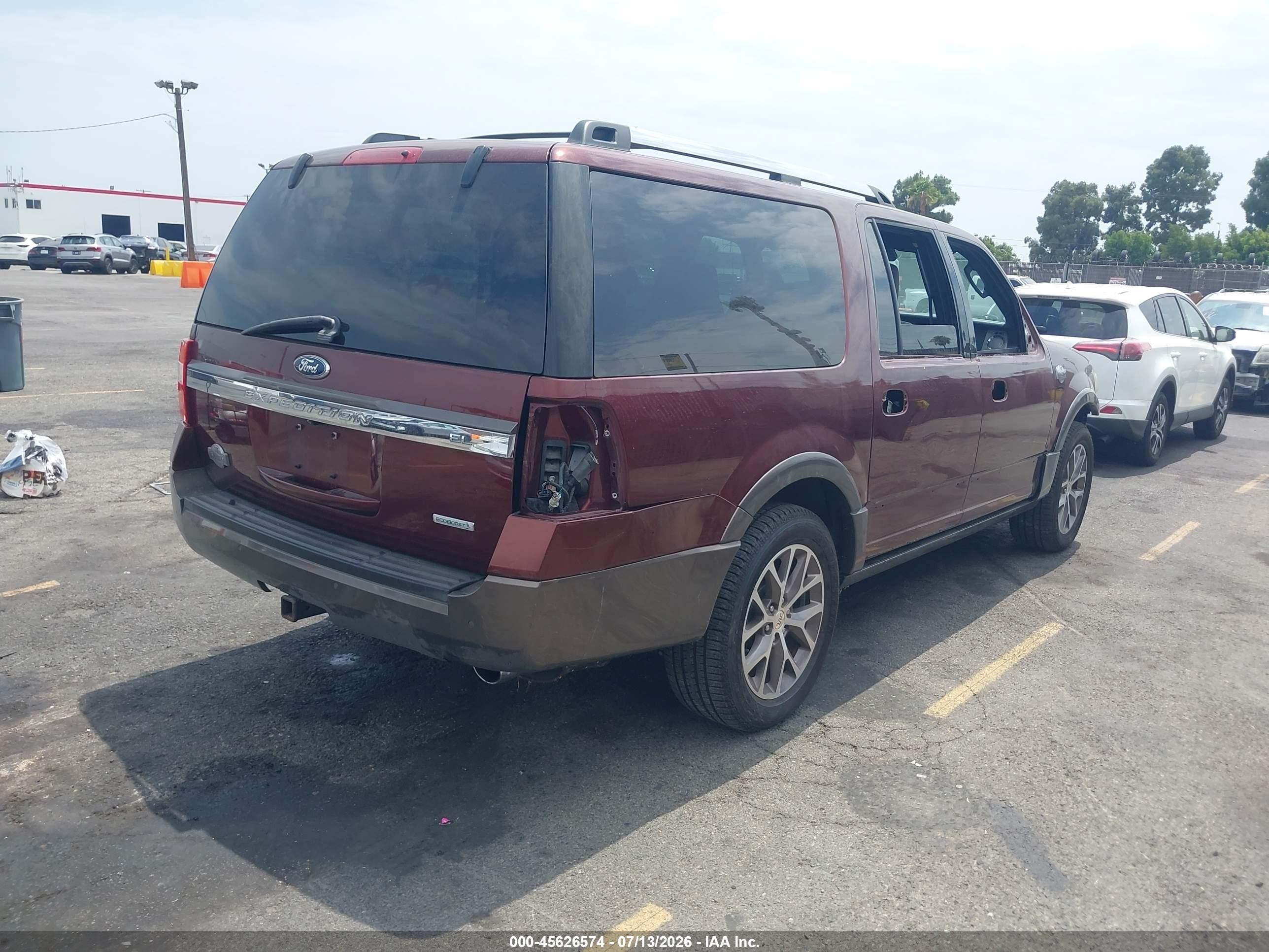 2015 Ford Expedition El King Ranch Maroon vin: 1FMJK1HT8FEF26600
