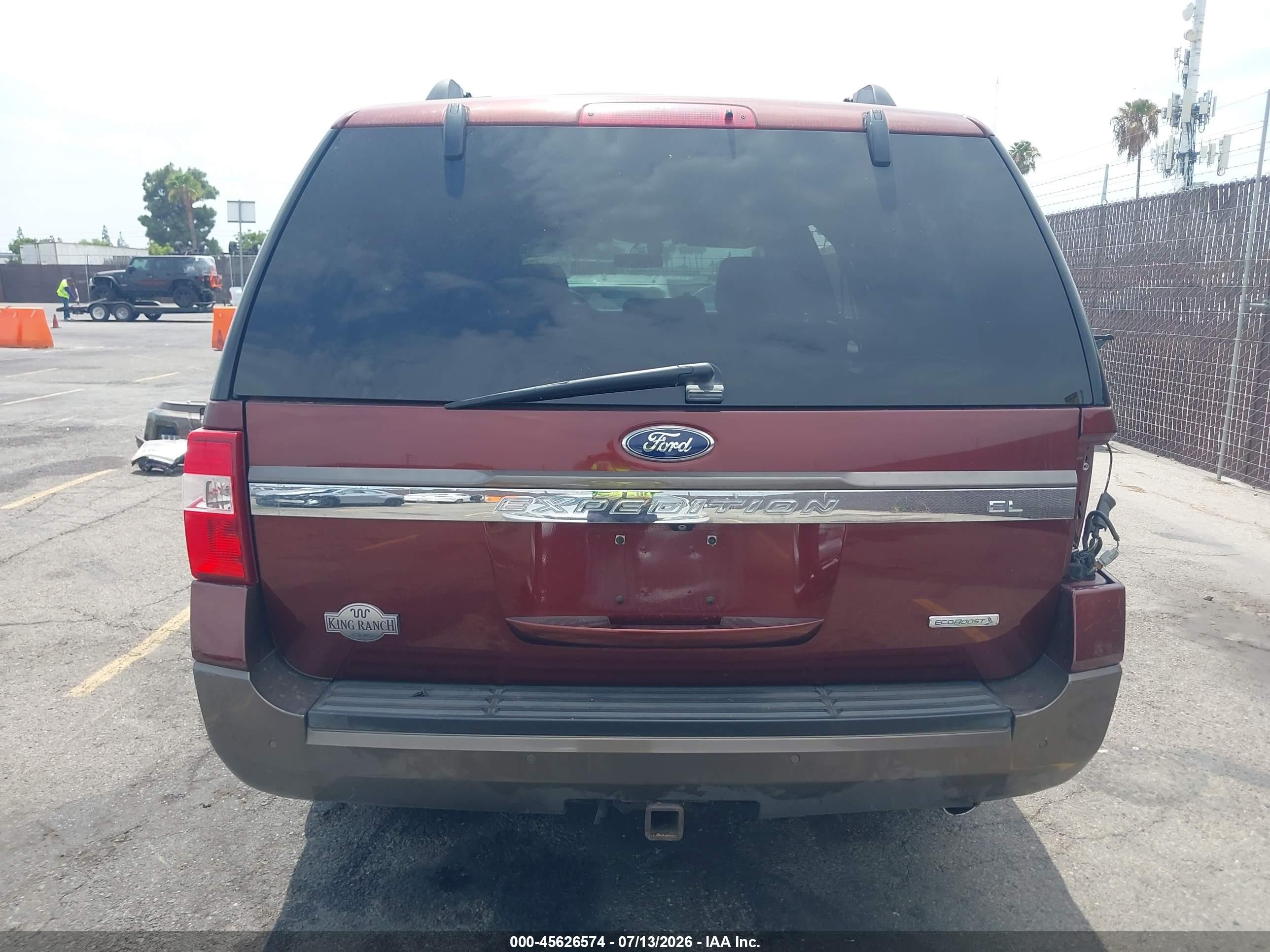 2015 Ford Expedition El King Ranch Maroon vin: 1FMJK1HT8FEF26600