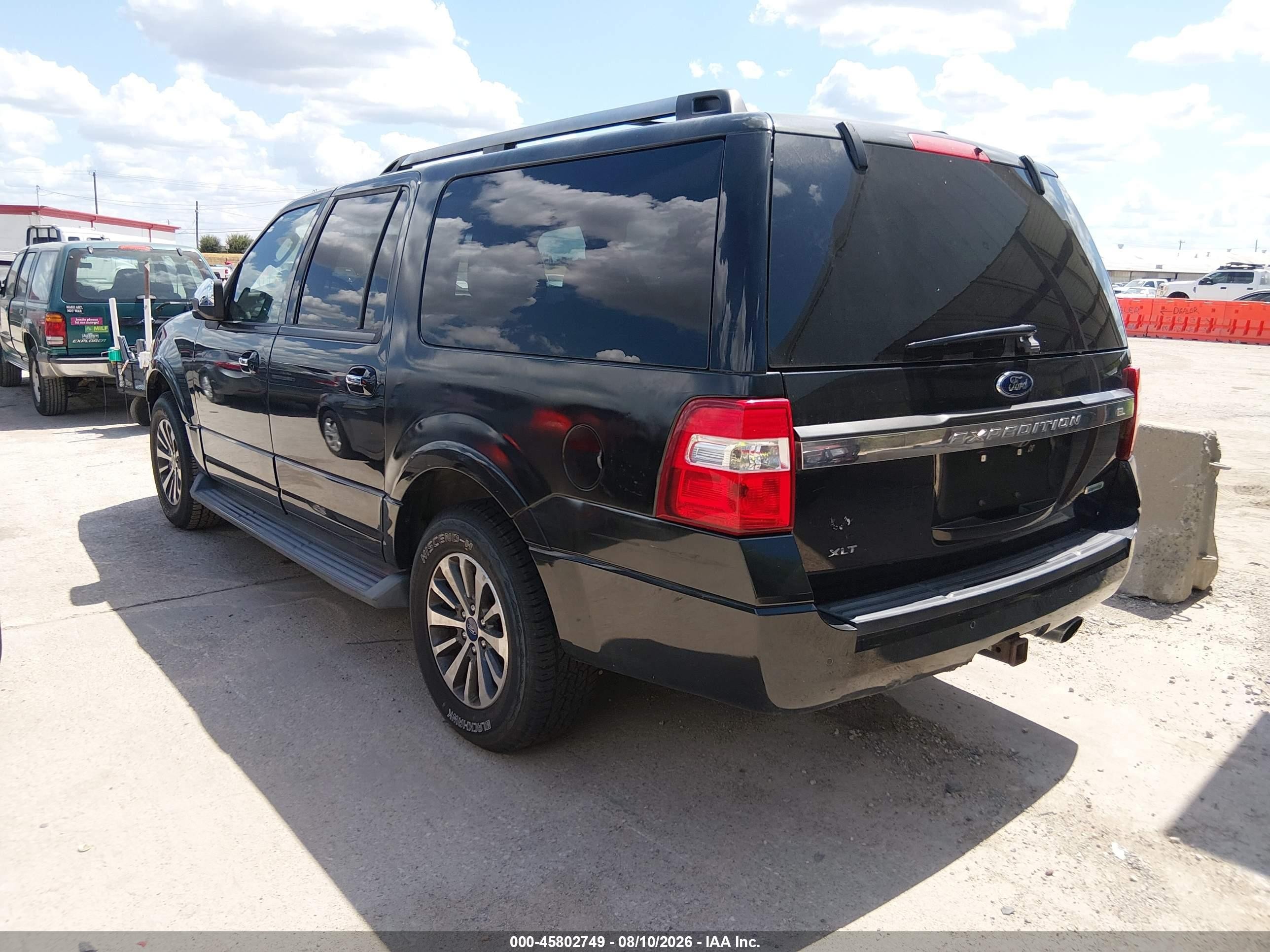 2015 Ford Expedition El Xlt Black vin: 1FMJK1HTXFEF25528