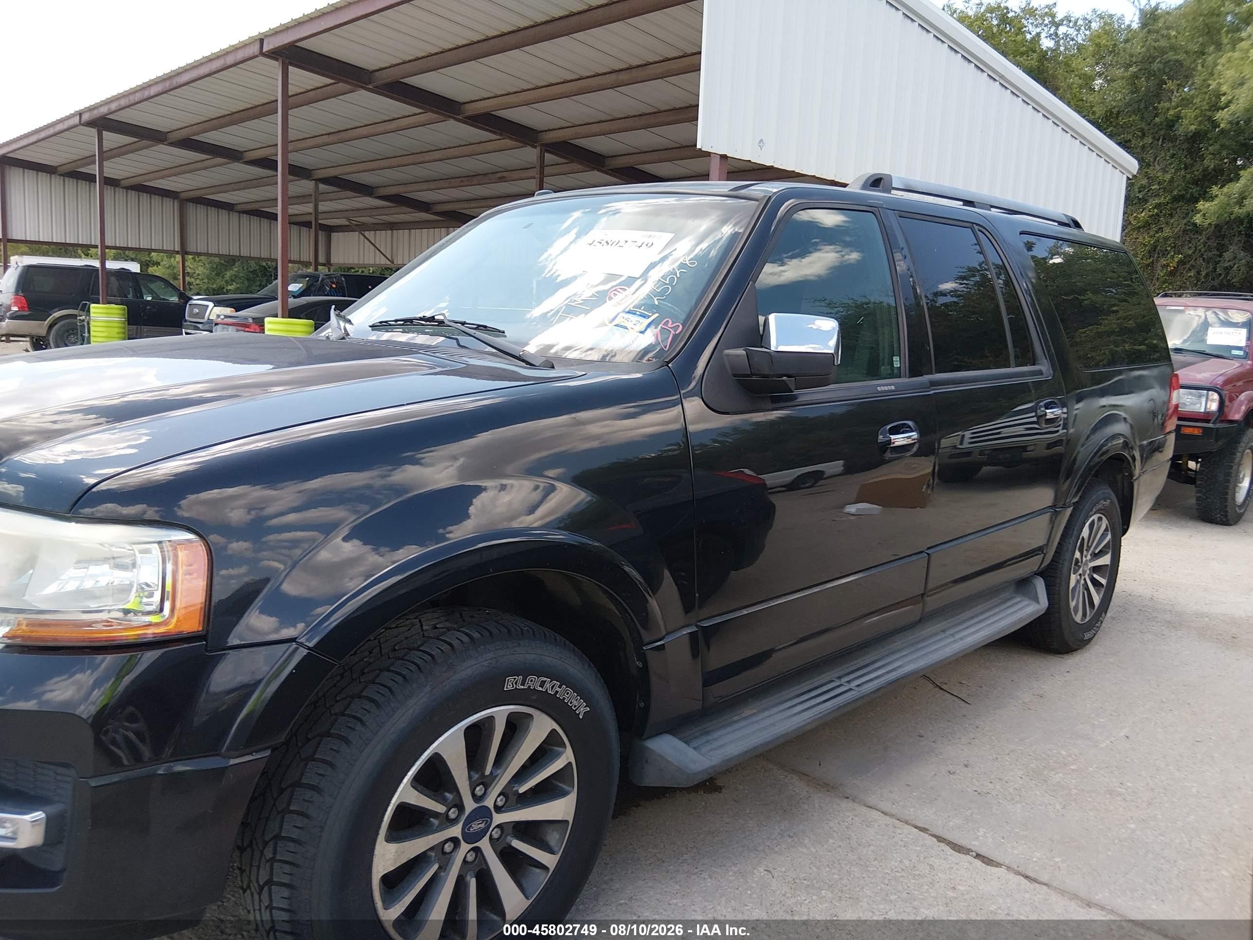 2015 Ford Expedition El Xlt Black vin: 1FMJK1HTXFEF25528