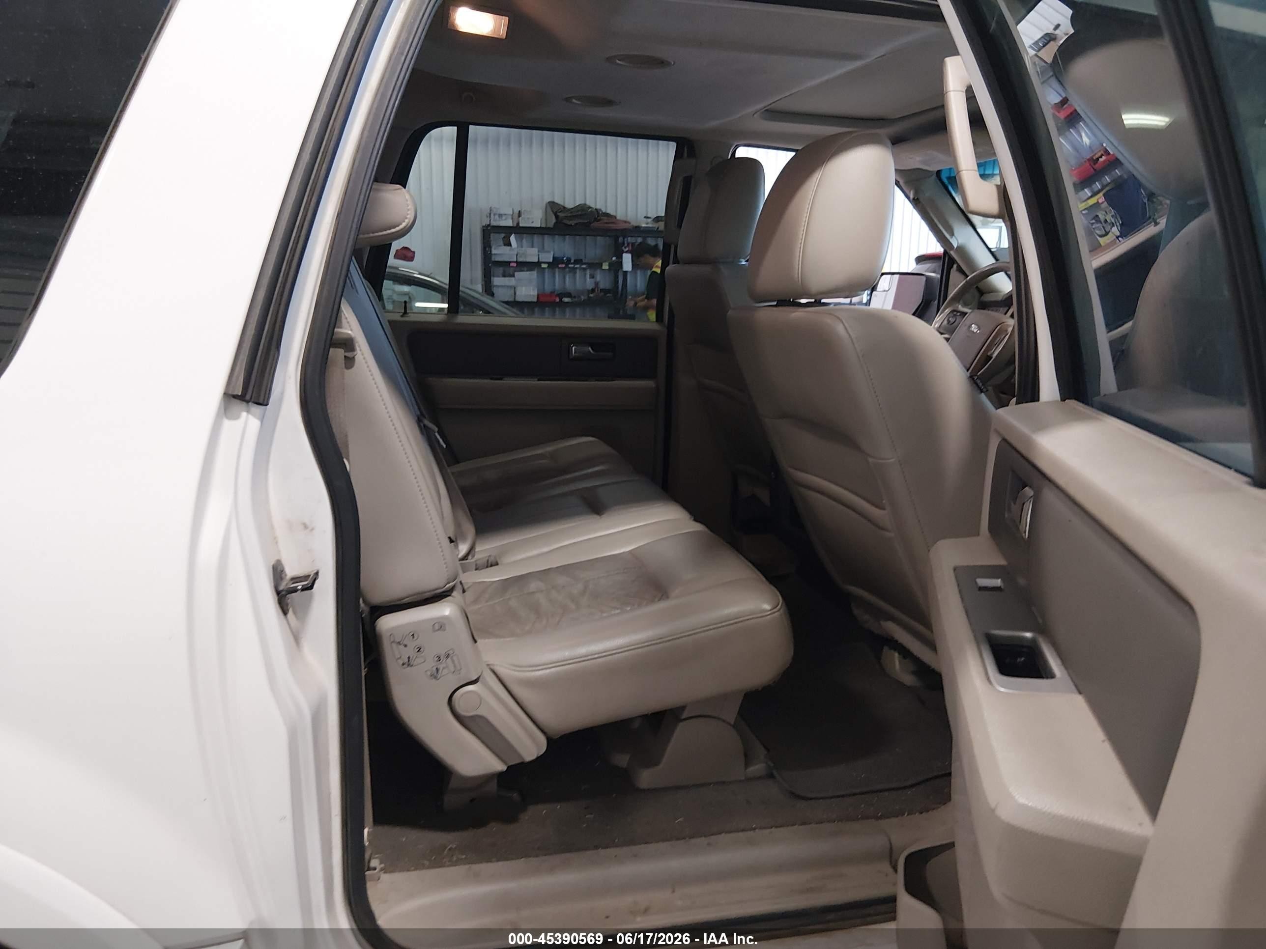 2014 Ford Expedition El Xlt White vin: 1FMJK1J50EEF08960