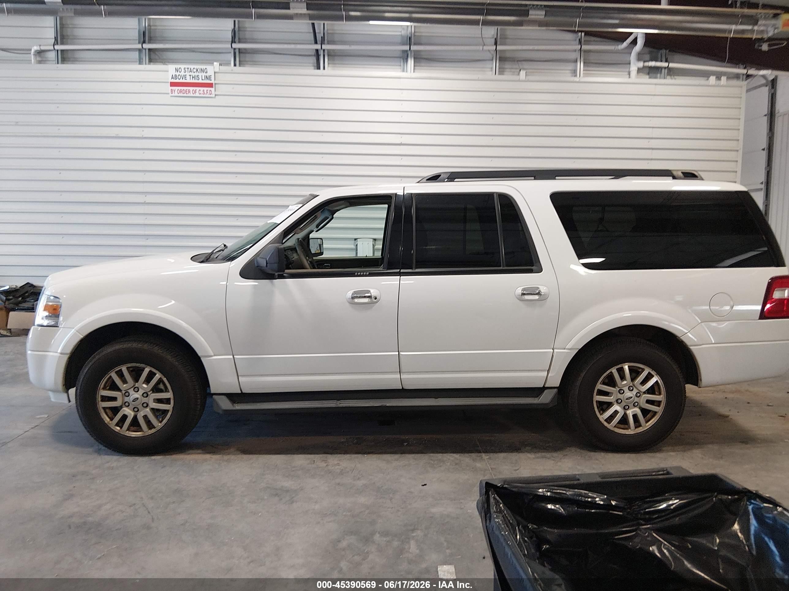 2014 Ford Expedition El Xlt White vin: 1FMJK1J50EEF08960