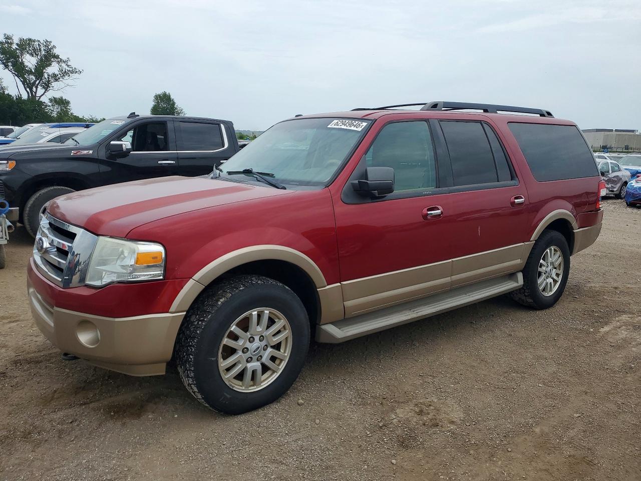 2014 Ford Expedition El Xlt Maroon vin: 1FMJK1J50EEF37598
