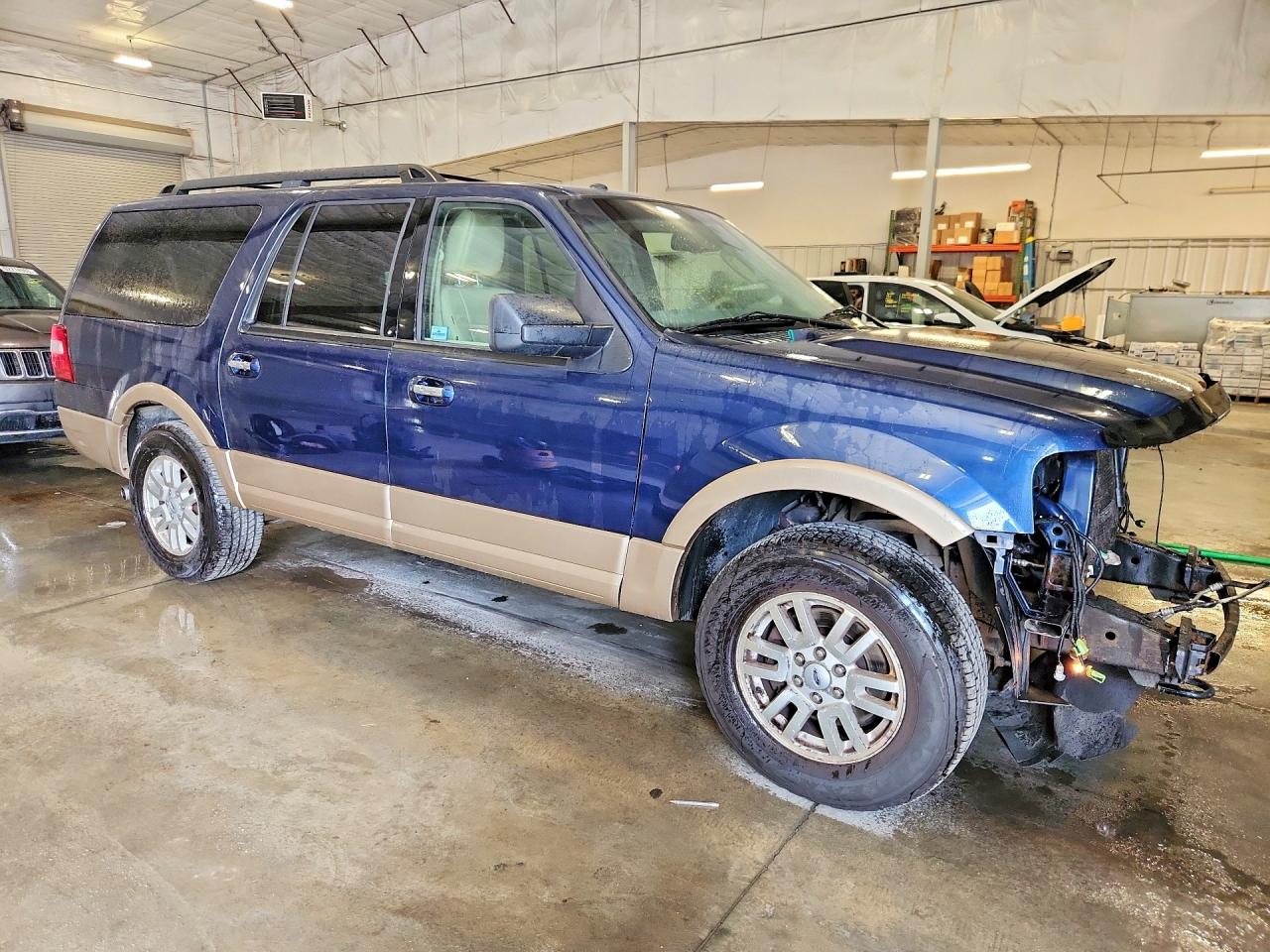 2014 Ford Expedition El Xlt Blue vin: 1FMJK1J50EEF44535