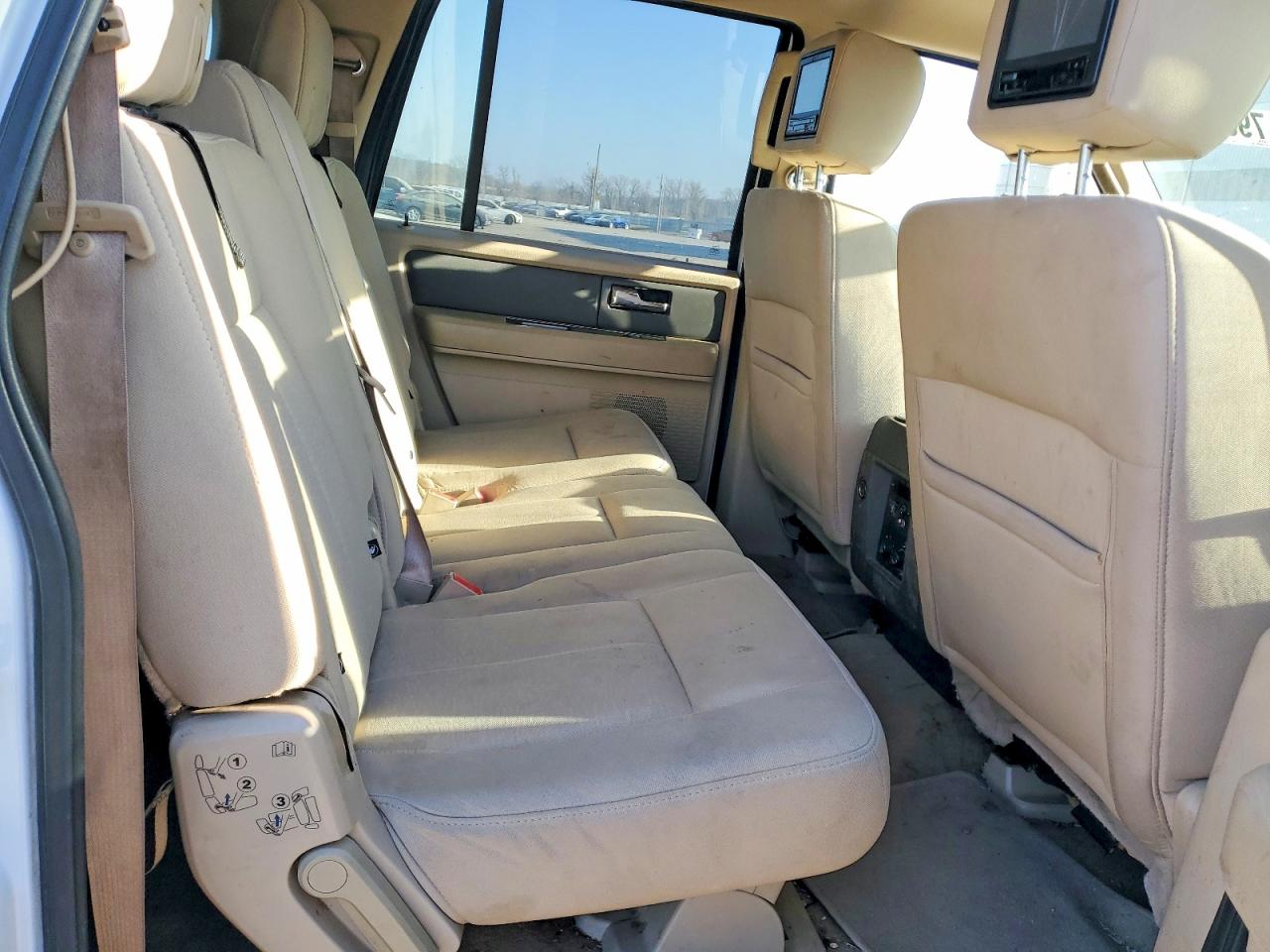 2011 Ford Expedition El Xlt White vin: 1FMJK1J52BEF57377