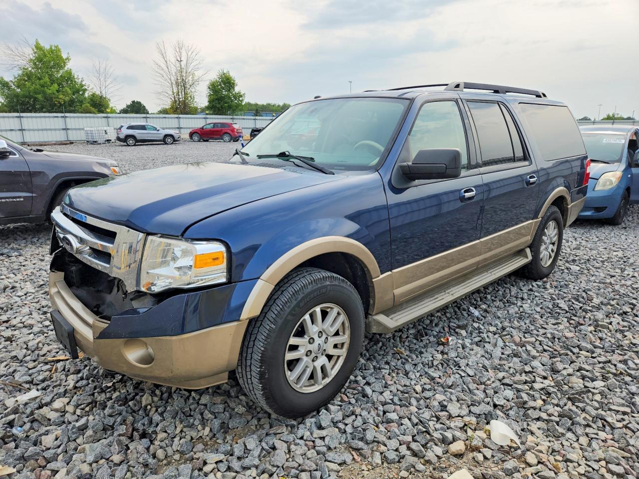 2014 Ford Expedition El Xlt Blue vin: 1FMJK1J53EEF33917