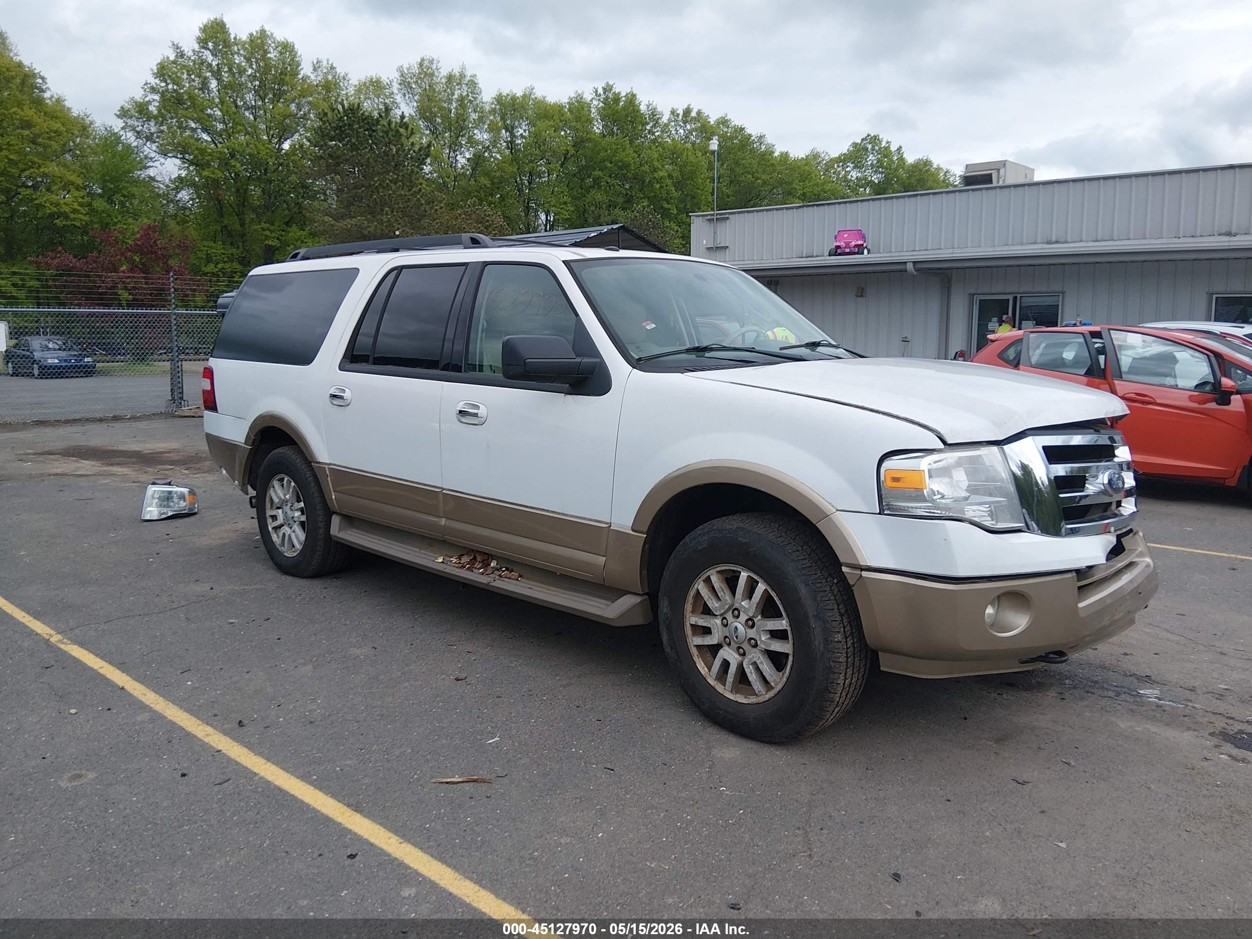 2012 Ford Expedition El Xlt White vin: 1FMJK1J54CEF11325