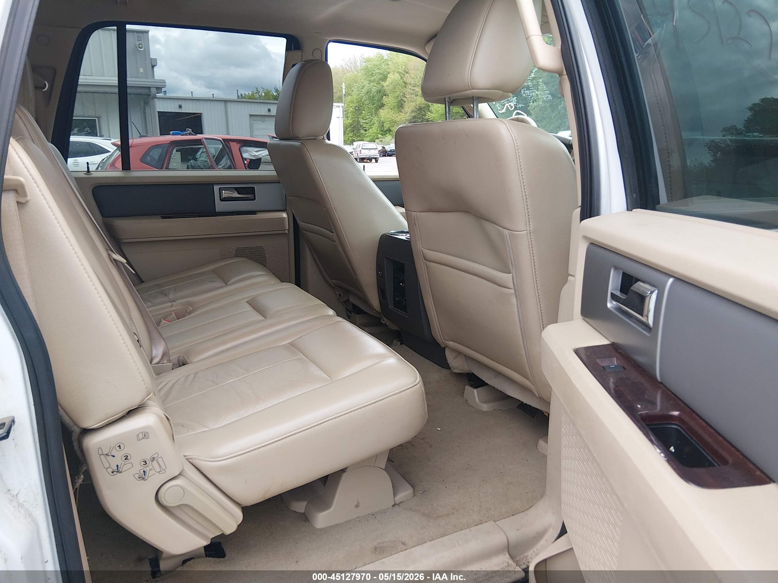2012 Ford Expedition El Xlt White vin: 1FMJK1J54CEF11325
