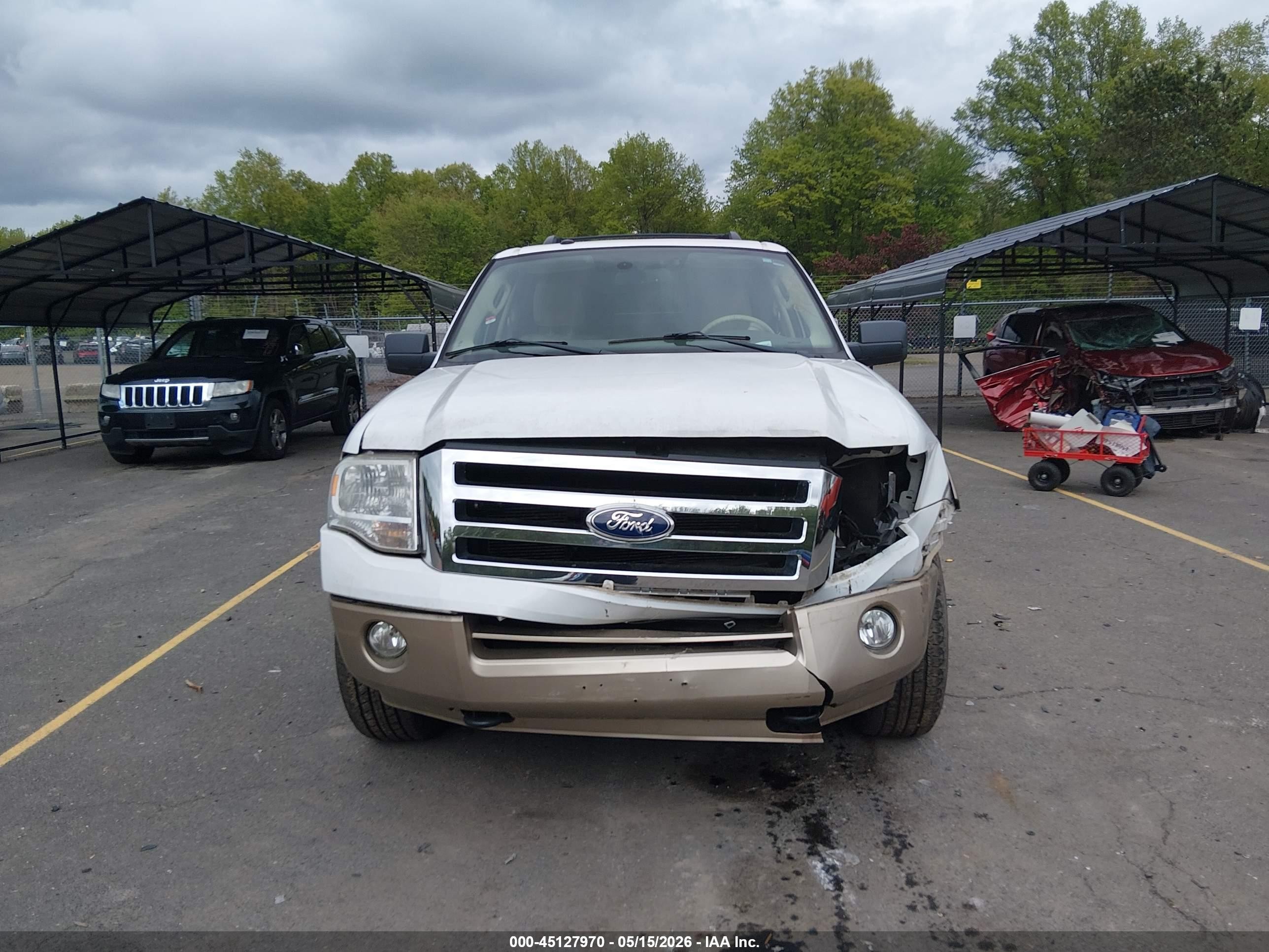 2012 Ford Expedition El Xlt White vin: 1FMJK1J54CEF11325