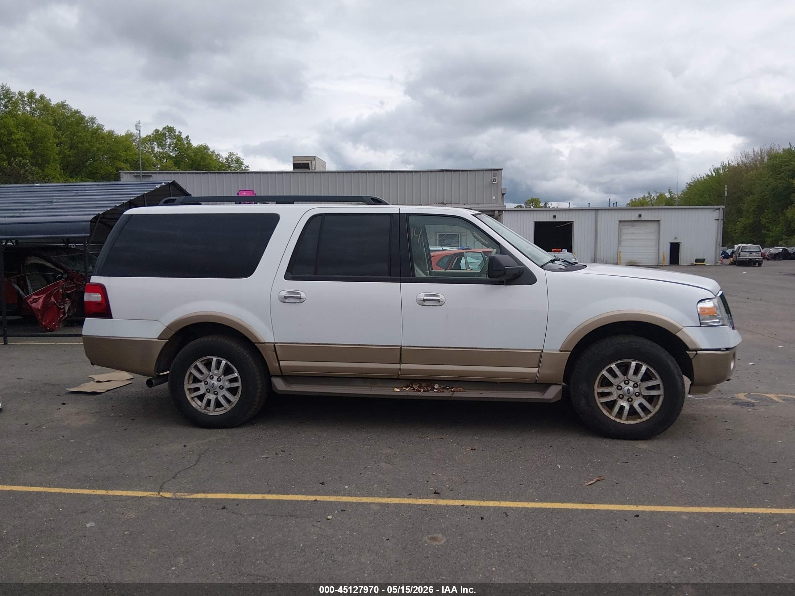 2012 Ford Expedition El Xlt White vin: 1FMJK1J54CEF11325