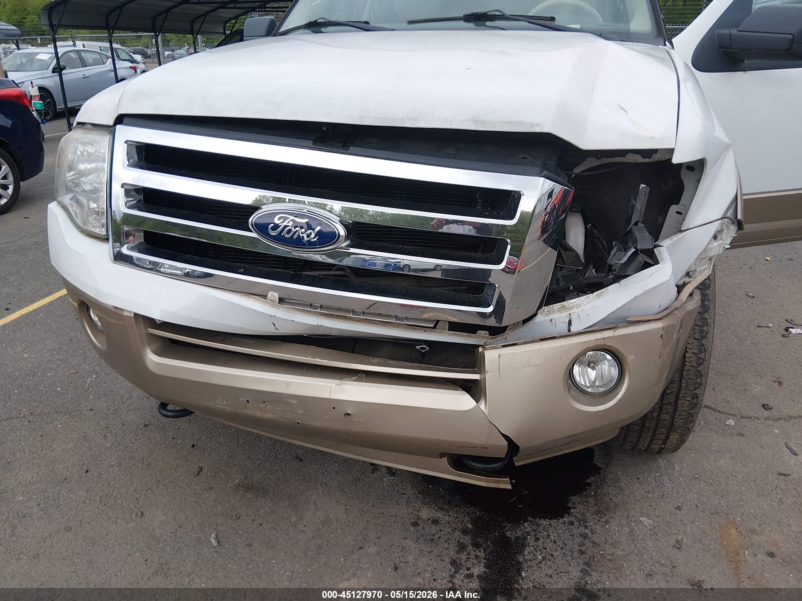 2012 Ford Expedition El Xlt White vin: 1FMJK1J54CEF11325