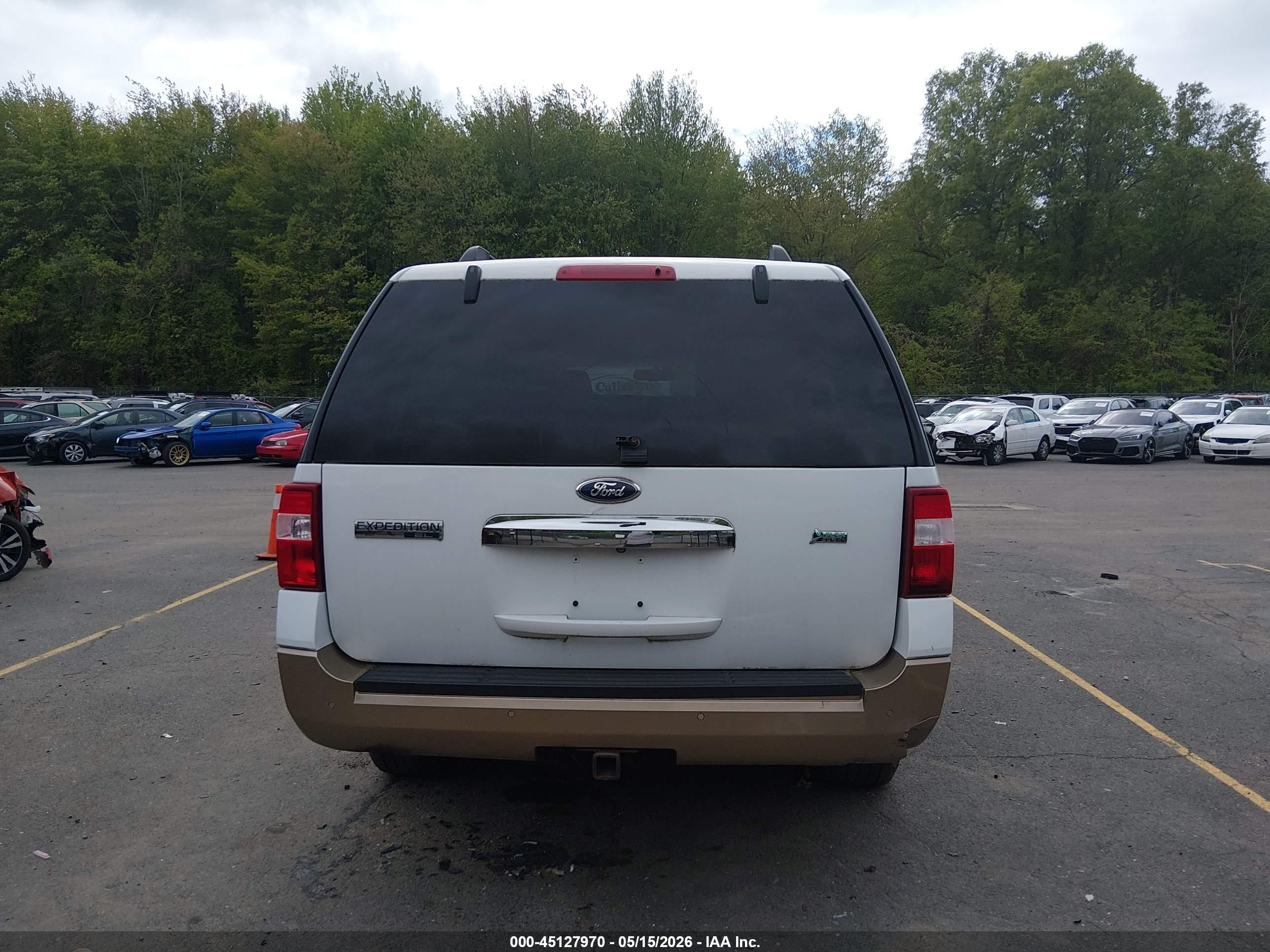 2012 Ford Expedition El Xlt White vin: 1FMJK1J54CEF11325