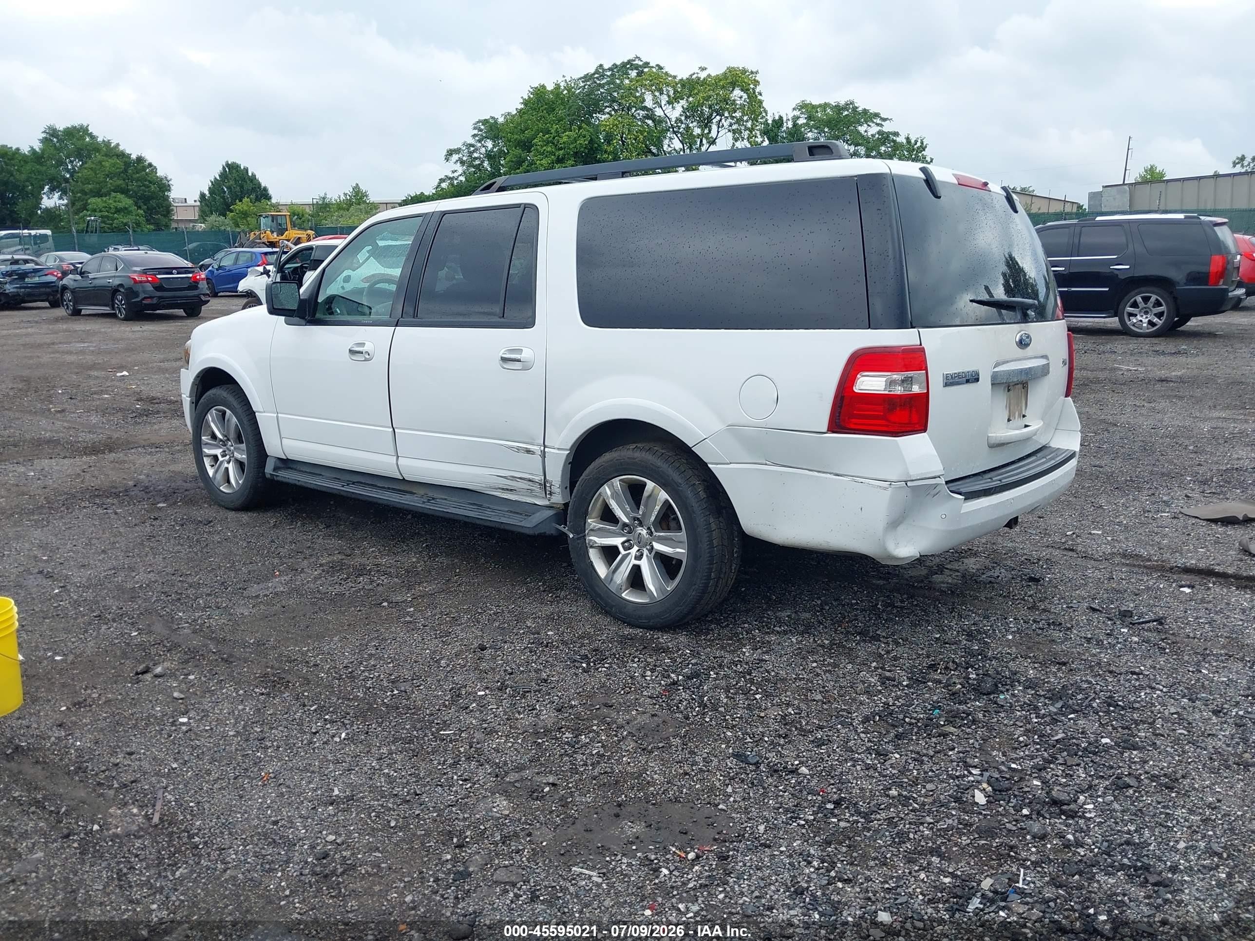 2012 Ford Expedition El Xlt White vin: 1FMJK1J54CEF65403