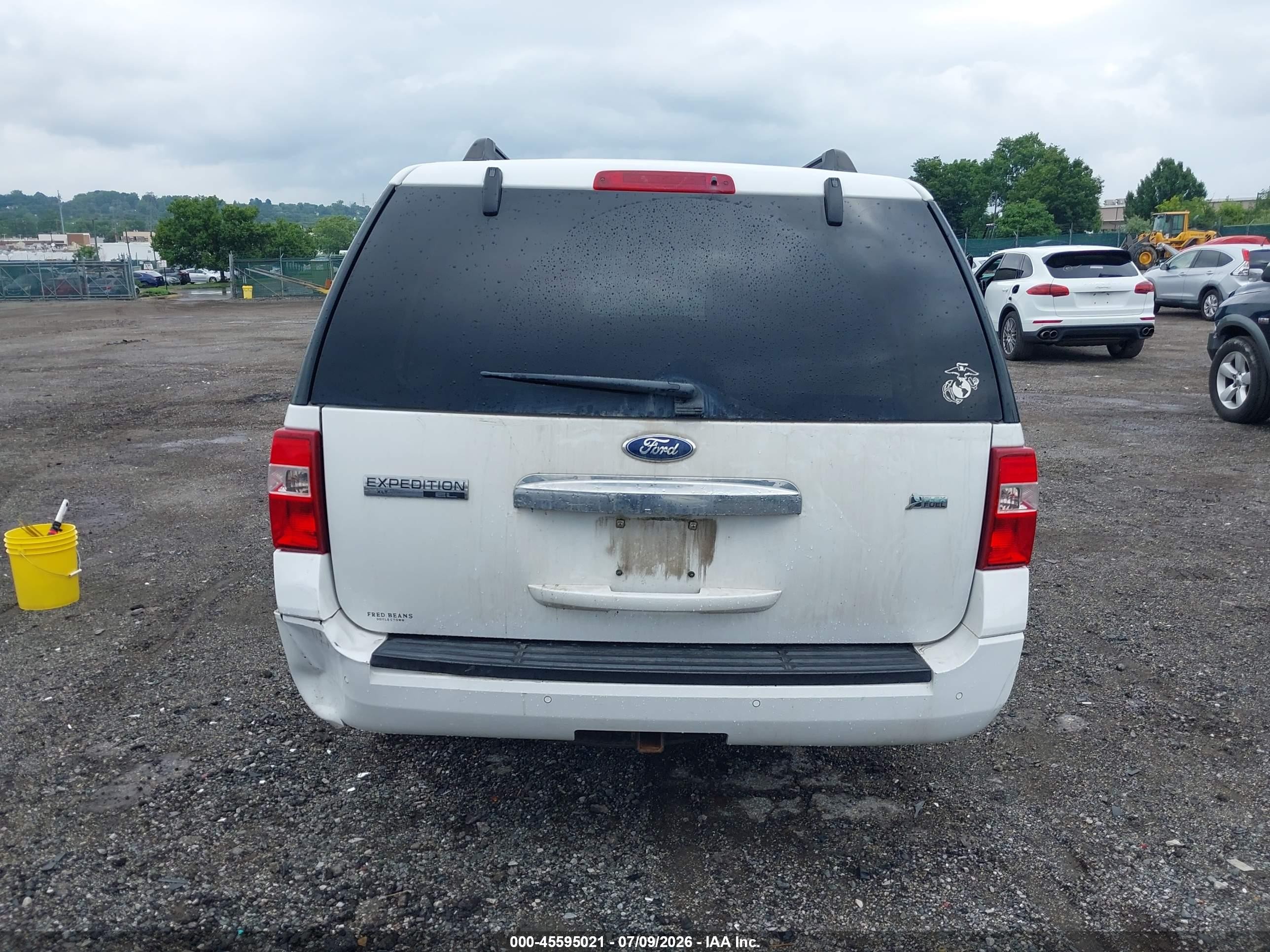 2012 Ford Expedition El Xlt White vin: 1FMJK1J54CEF65403