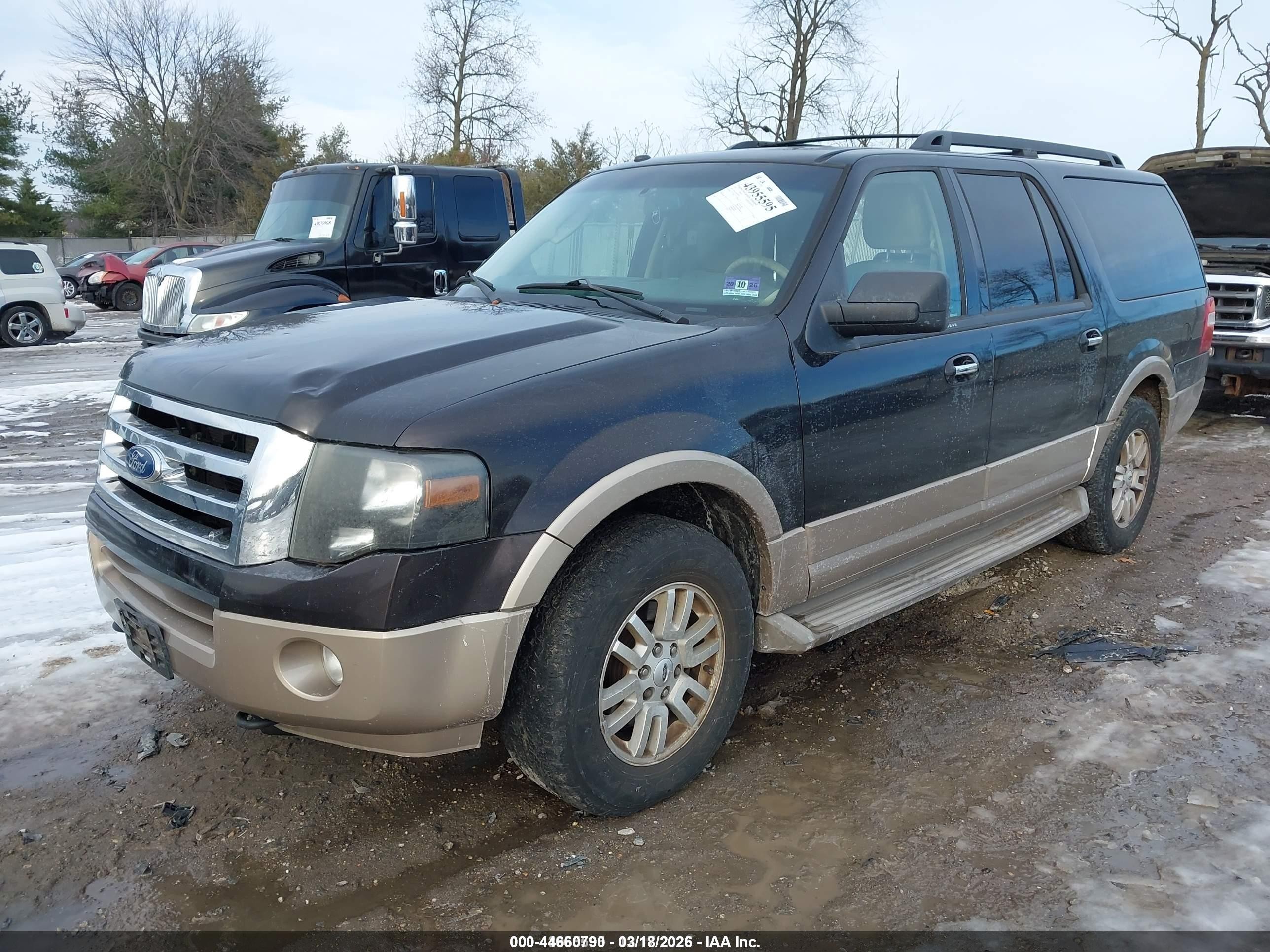 2013 Ford Expedition El Xlt Black vin: 1FMJK1J54DEF54919