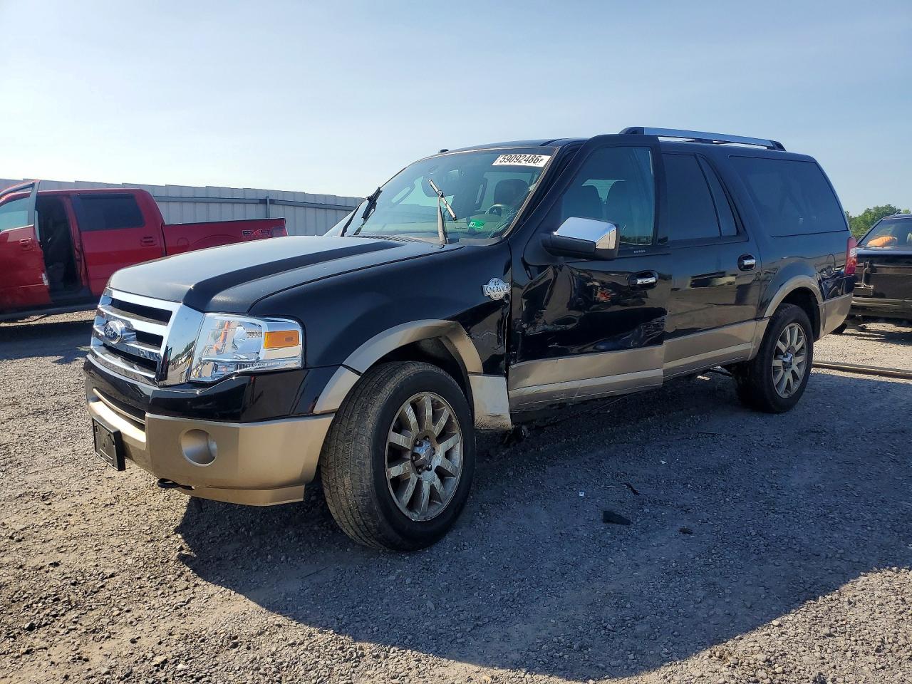 2013 Ford Expedition El King Ranch Black vin: 1FMJK1J55DEF29043