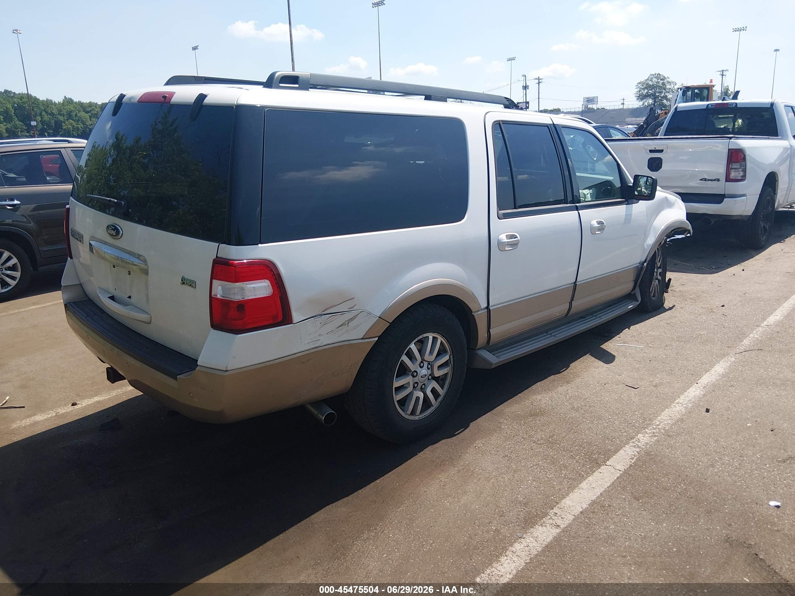 2014 Ford Expedition El King Ranch/xlt White vin: 1FMJK1J55EEF51058