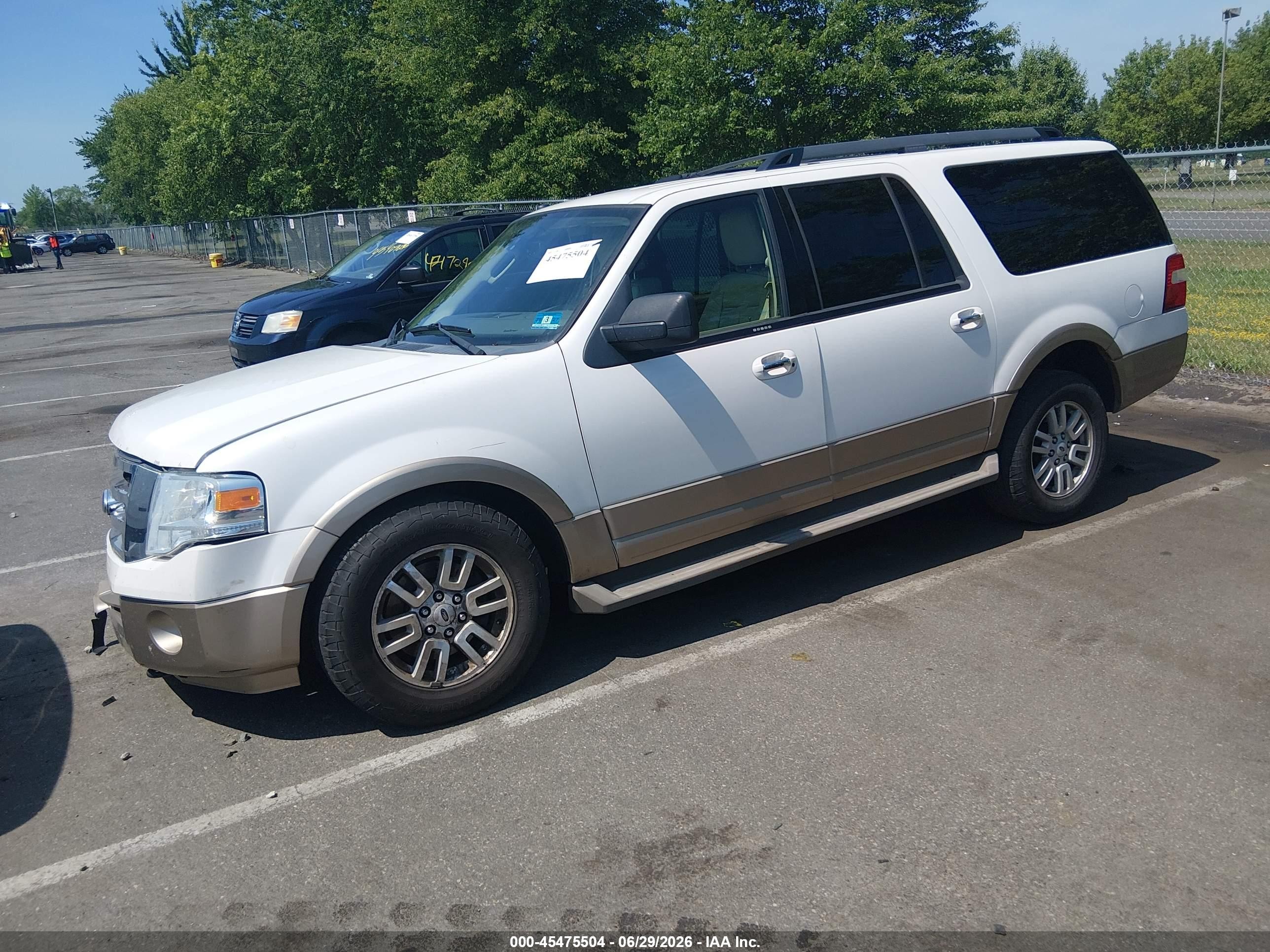 2014 Ford Expedition El King Ranch/xlt White vin: 1FMJK1J55EEF51058