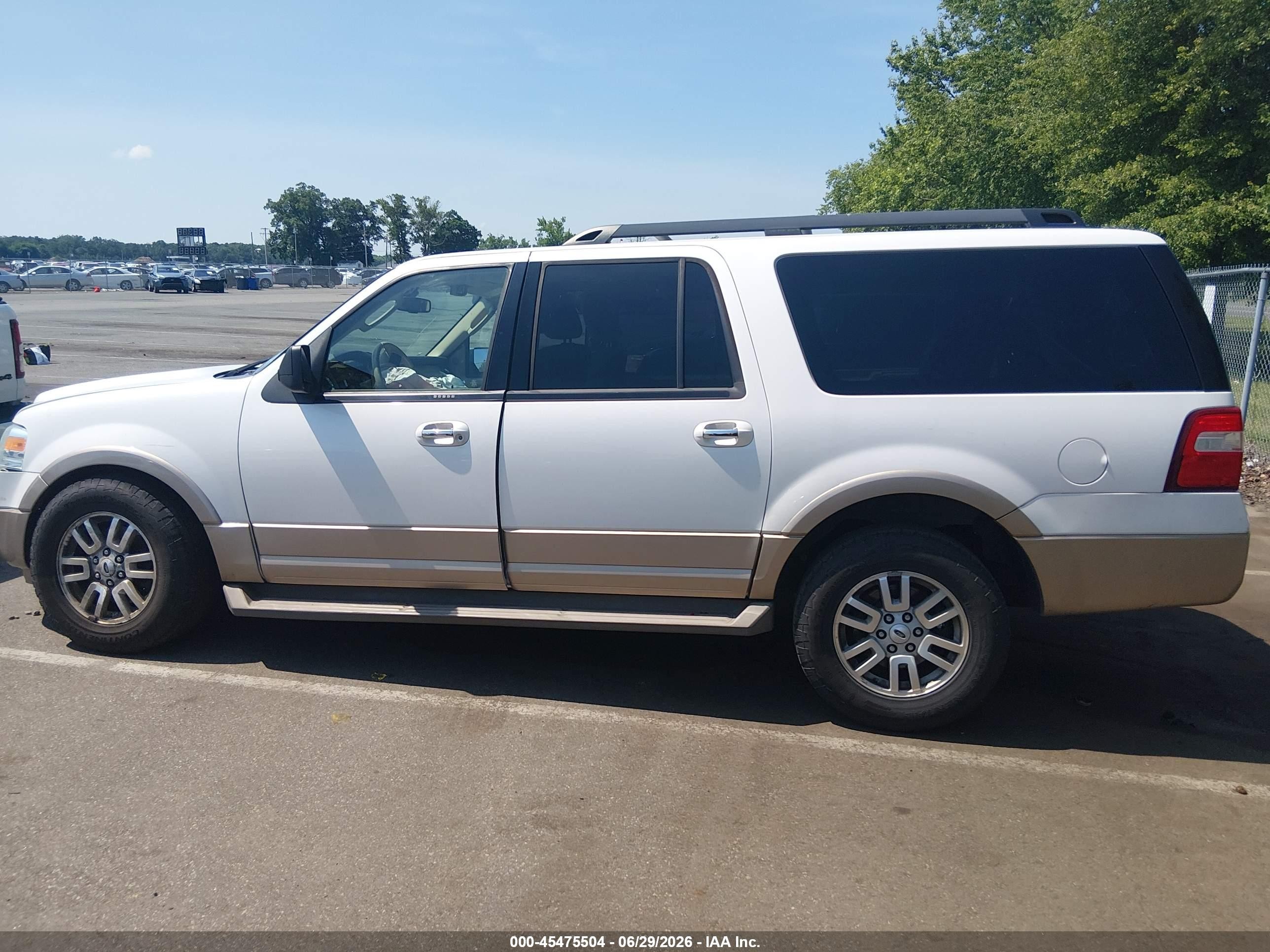 2014 Ford Expedition El King Ranch/xlt White vin: 1FMJK1J55EEF51058