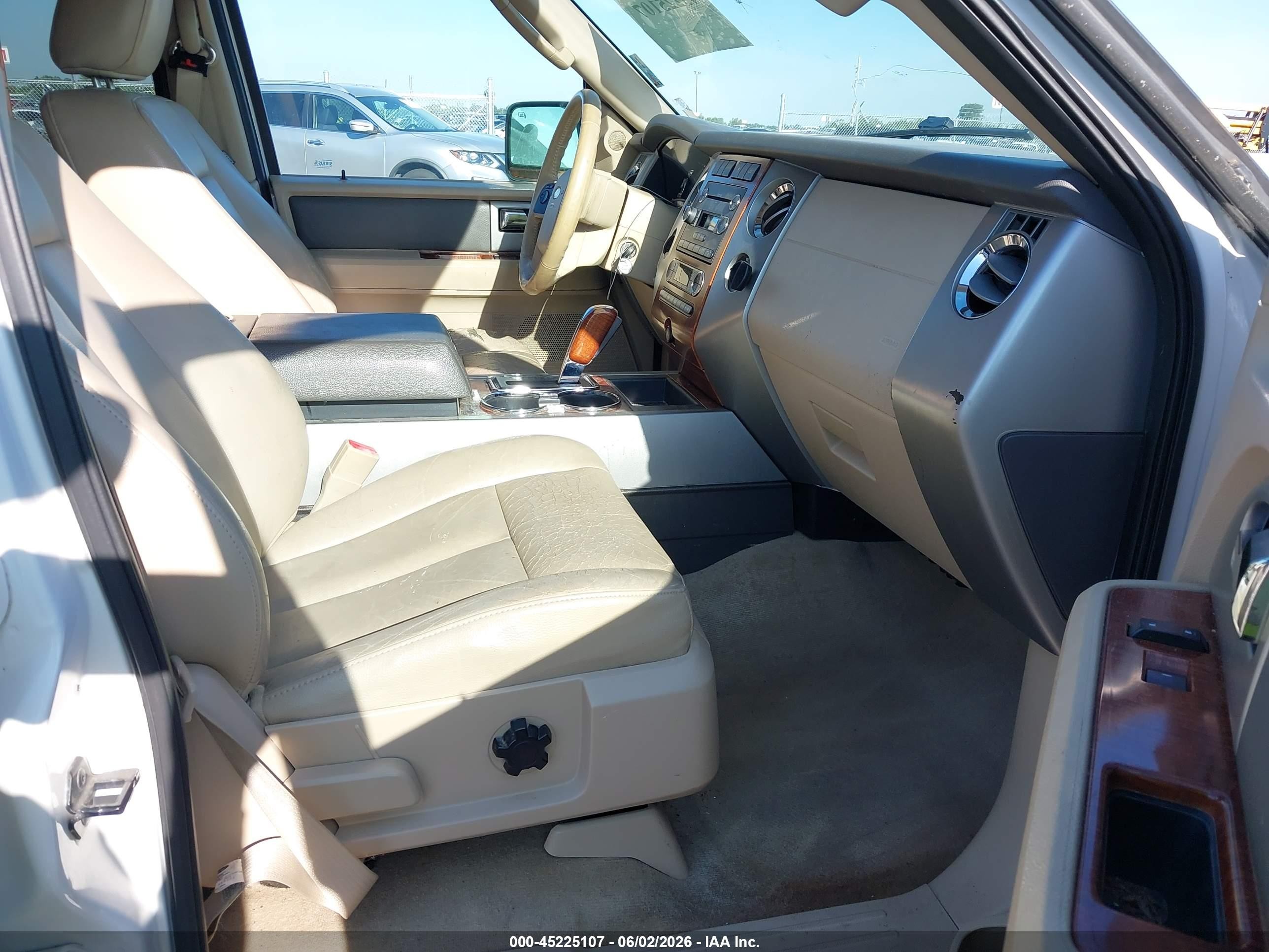 2010 Ford Expedition El Eddie Bauer/king Ranch White vin: 1FMJK1J57AEB52954