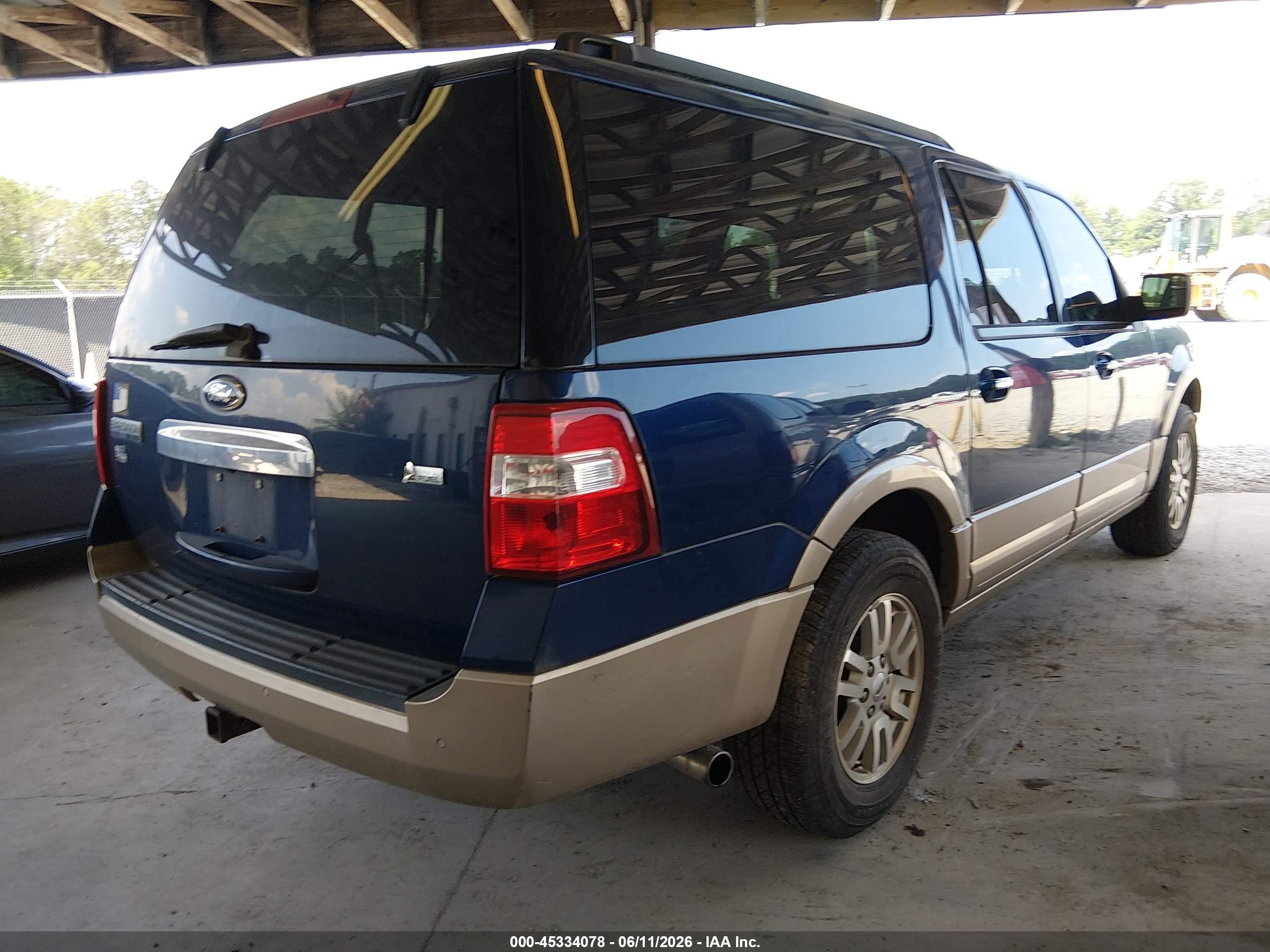 2012 Ford Expedition El Xlt Blue vin: 1FMJK1J59CEF16228