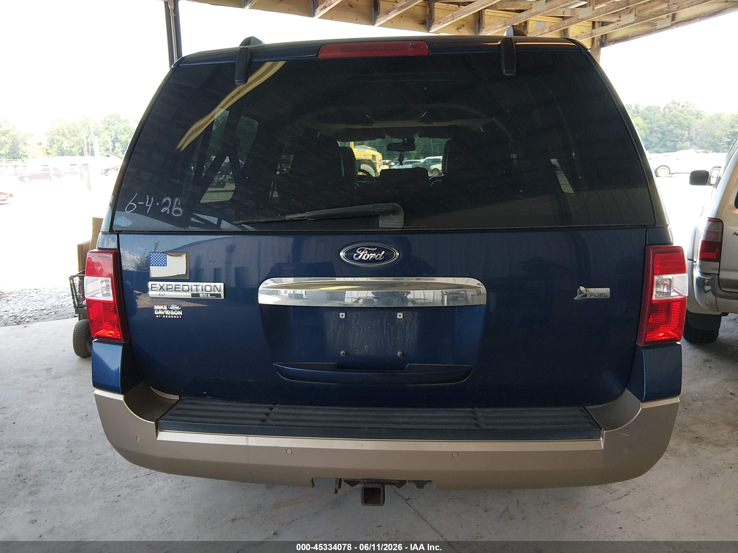 2012 Ford Expedition El Xlt Blue vin: 1FMJK1J59CEF16228