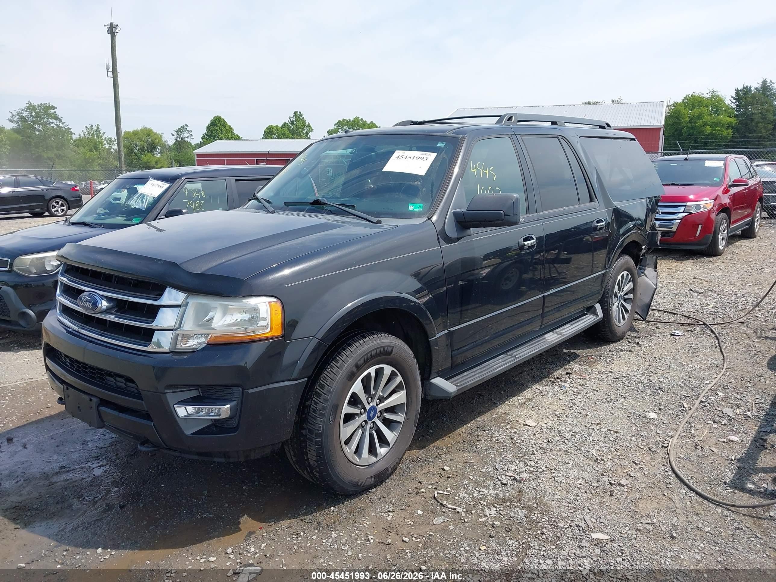 2015 Ford Expedition El Xlt Black vin: 1FMJK1JT1FEF38243