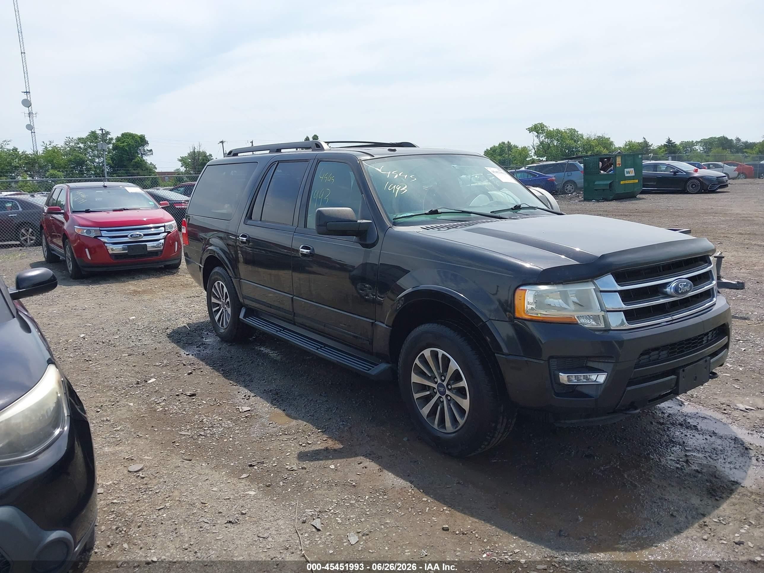 2015 Ford Expedition El Xlt Black vin: 1FMJK1JT1FEF38243