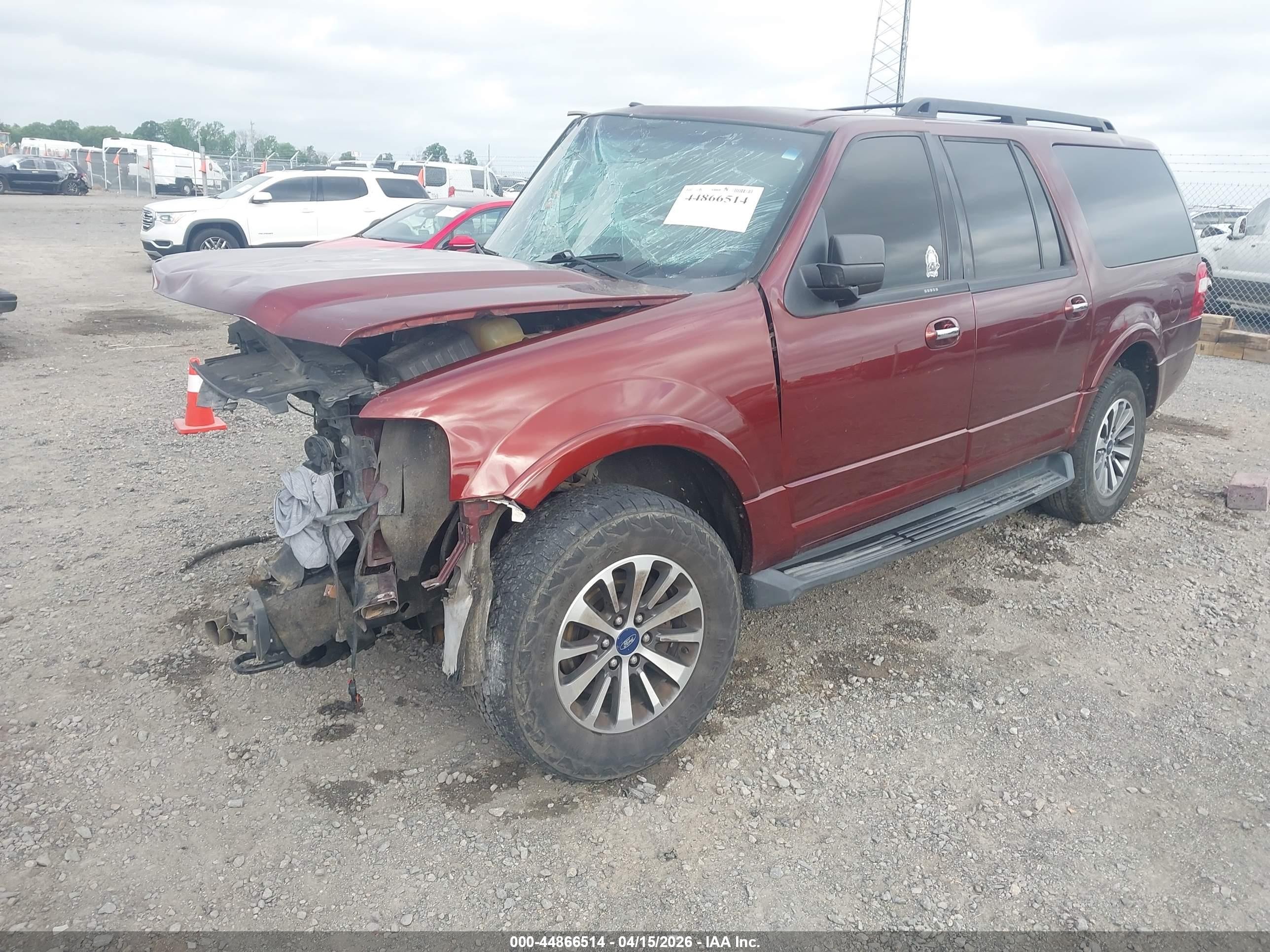 2015 Ford Expedition El Xlt Burgundy vin: 1FMJK1JT2FEF14890